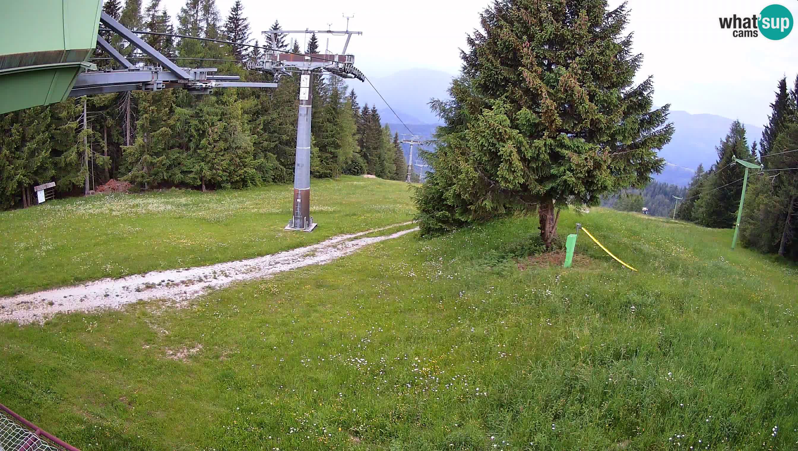 Smušišče Cerkno spletna kamera Lom zgornja proga