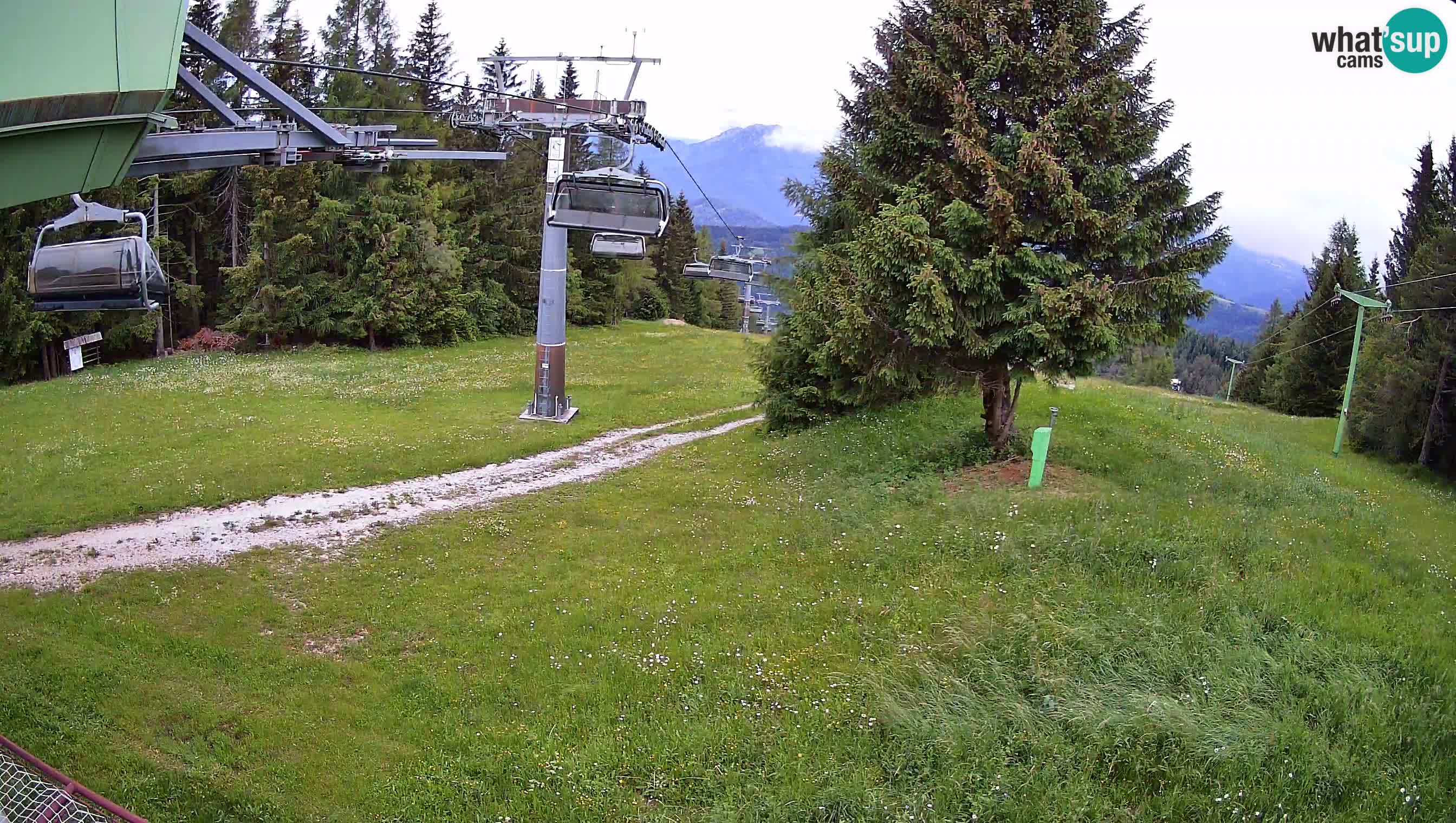 Smušišče Cerkno spletna kamera Lom zgornja proga