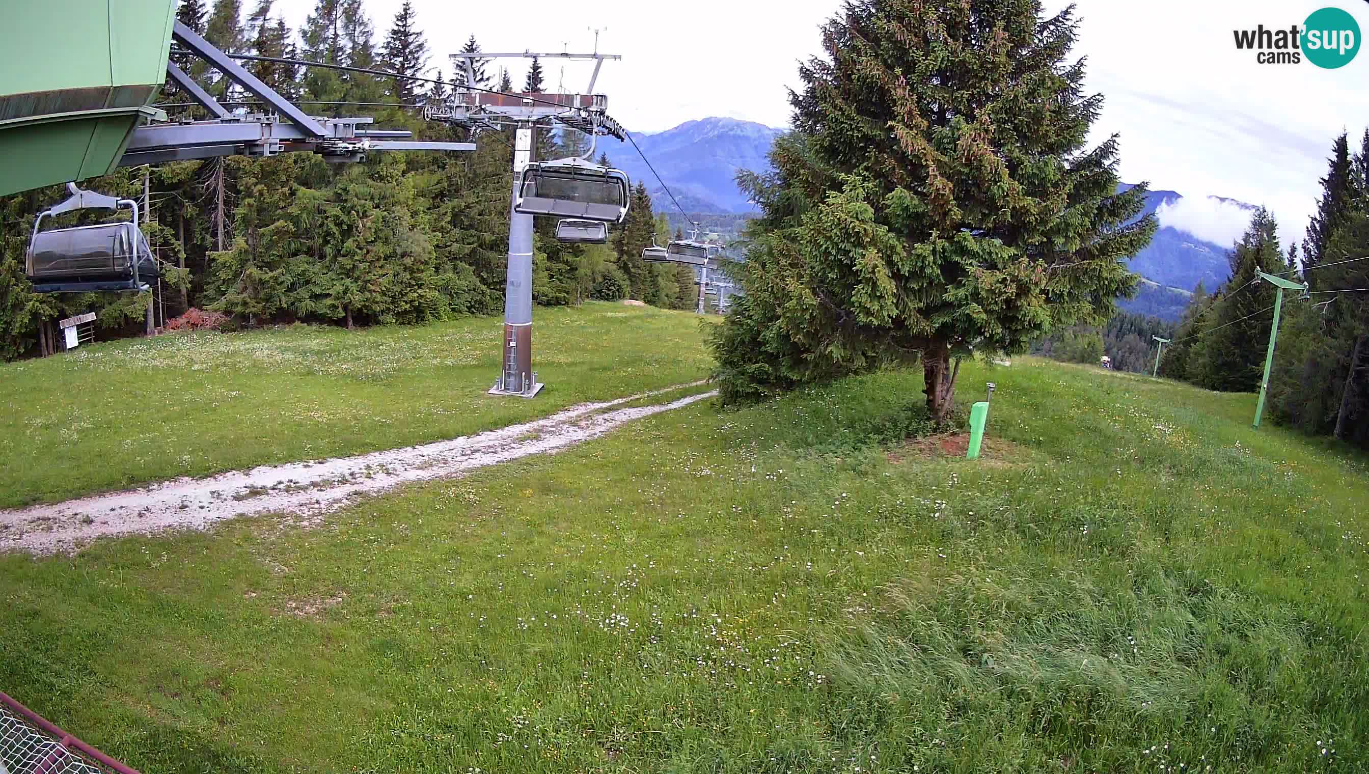 Smušišče Cerkno spletna kamera Lom zgornja proga
