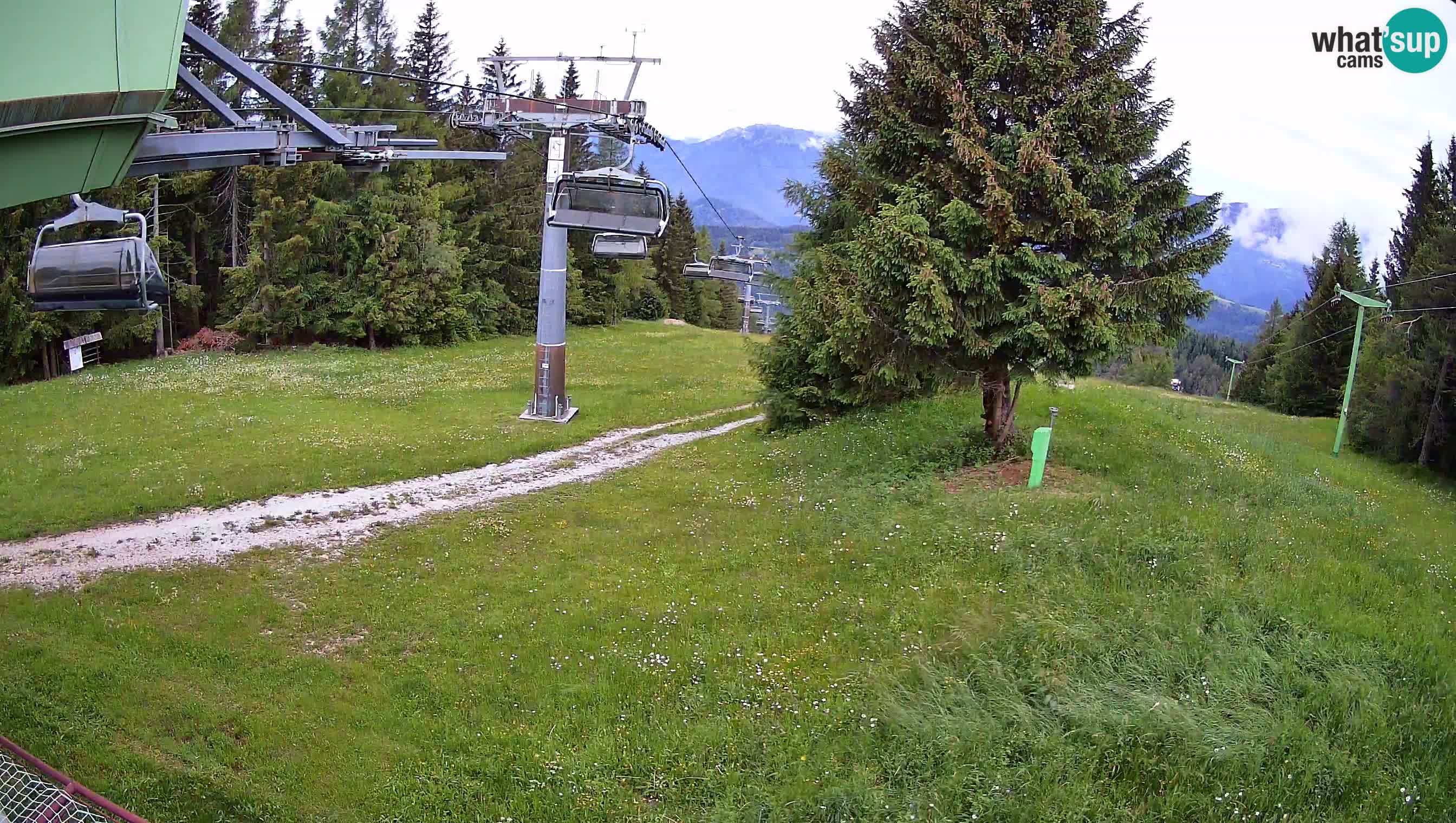 Smušišče Cerkno spletna kamera Lom zgornja proga