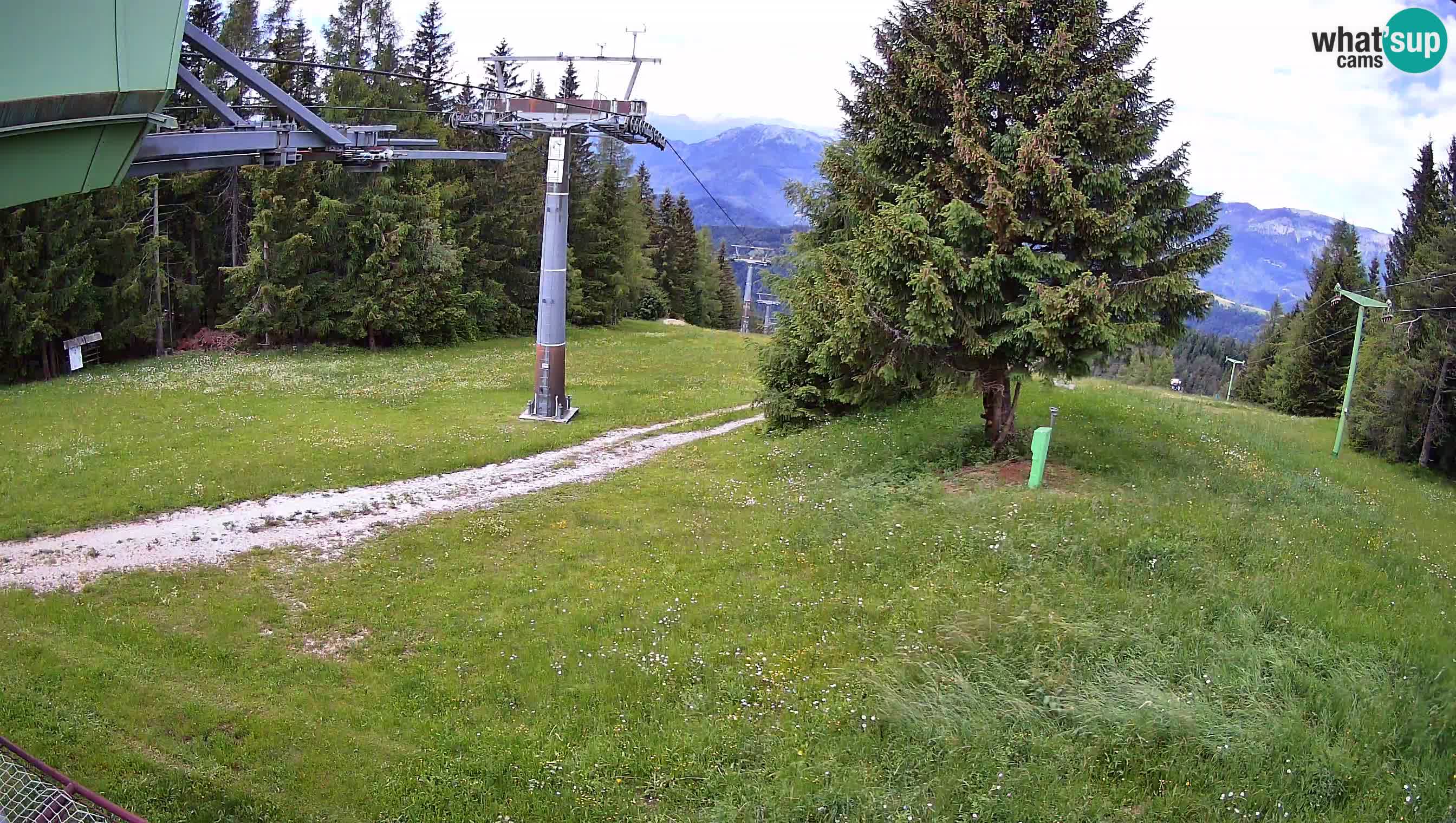 Smušišče Cerkno spletna kamera Lom zgornja proga
