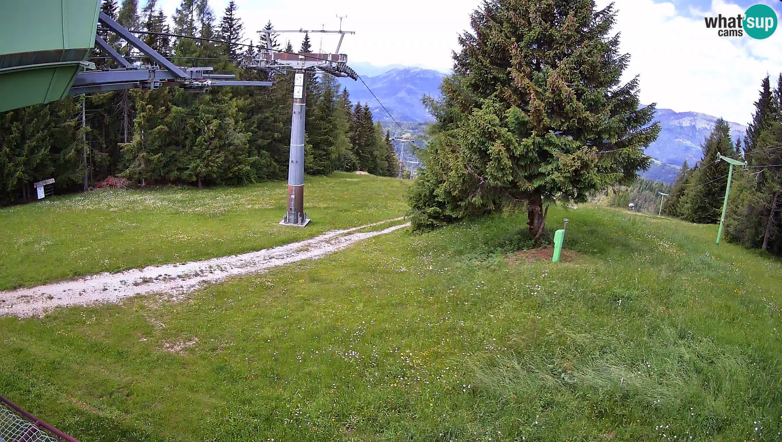 Smušišče Cerkno spletna kamera Lom zgornja proga