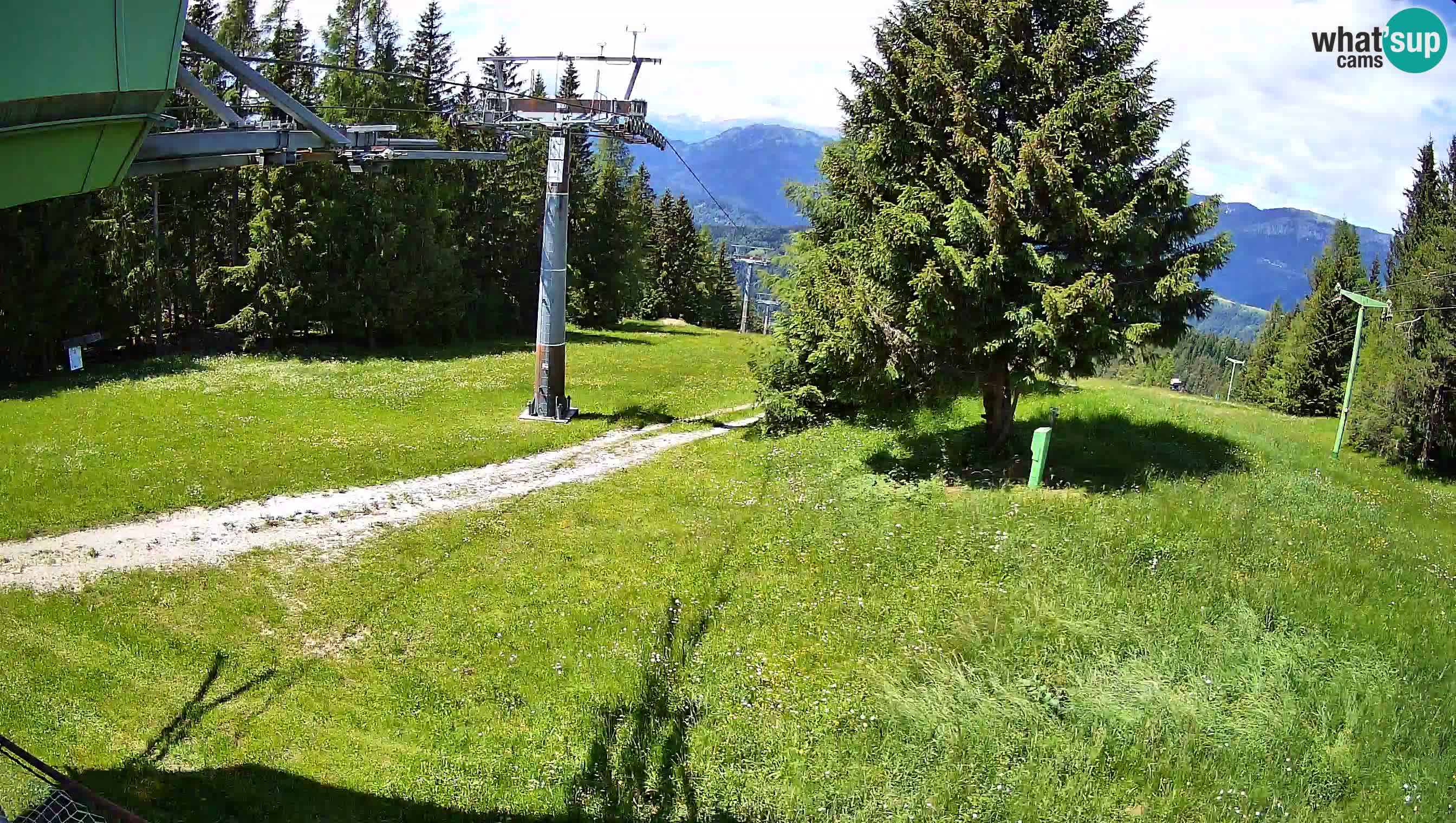 Smušišče Cerkno spletna kamera Lom zgornja proga