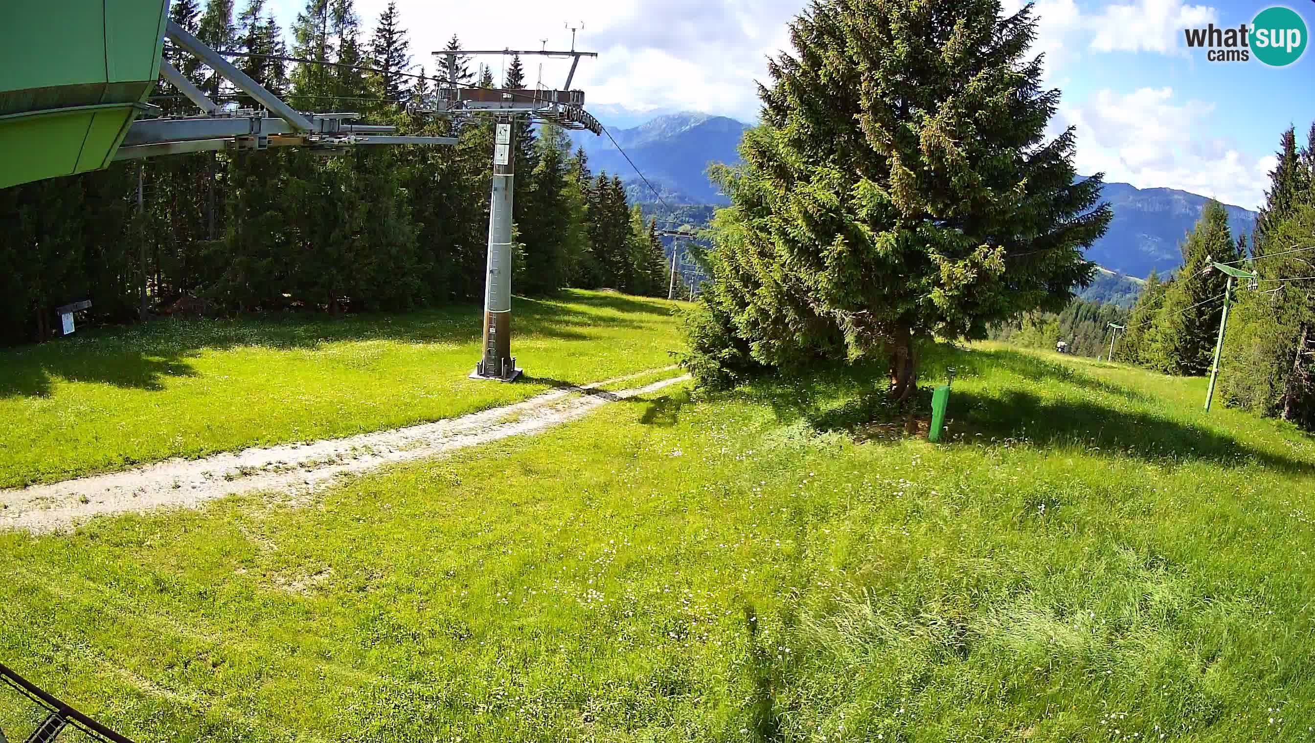 Smušišče Cerkno spletna kamera Lom zgornja proga
