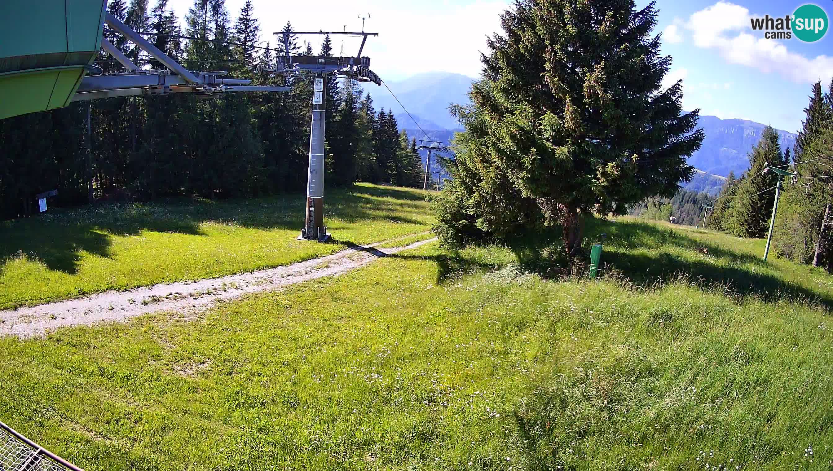 Smušišče Cerkno spletna kamera Lom zgornja proga