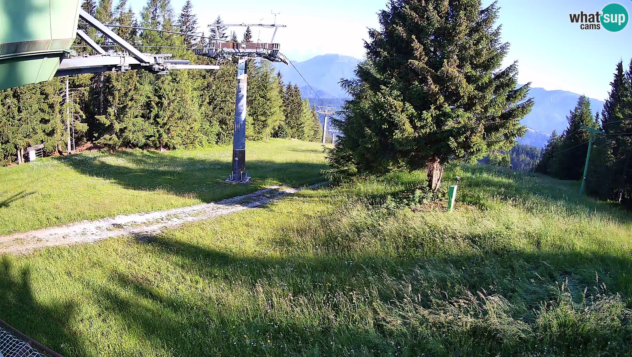 Smušišče Cerkno spletna kamera Lom zgornja proga