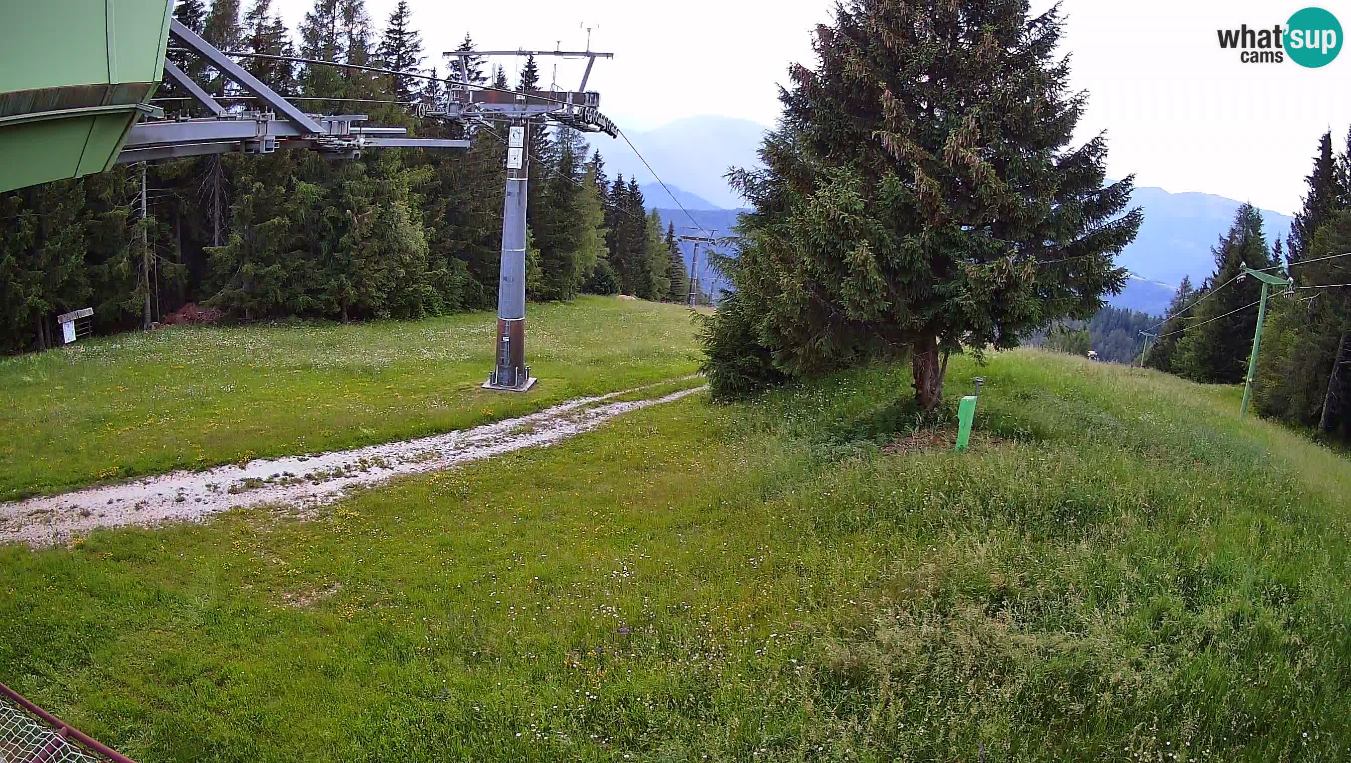 Smušišče Cerkno spletna kamera Lom zgornja proga
