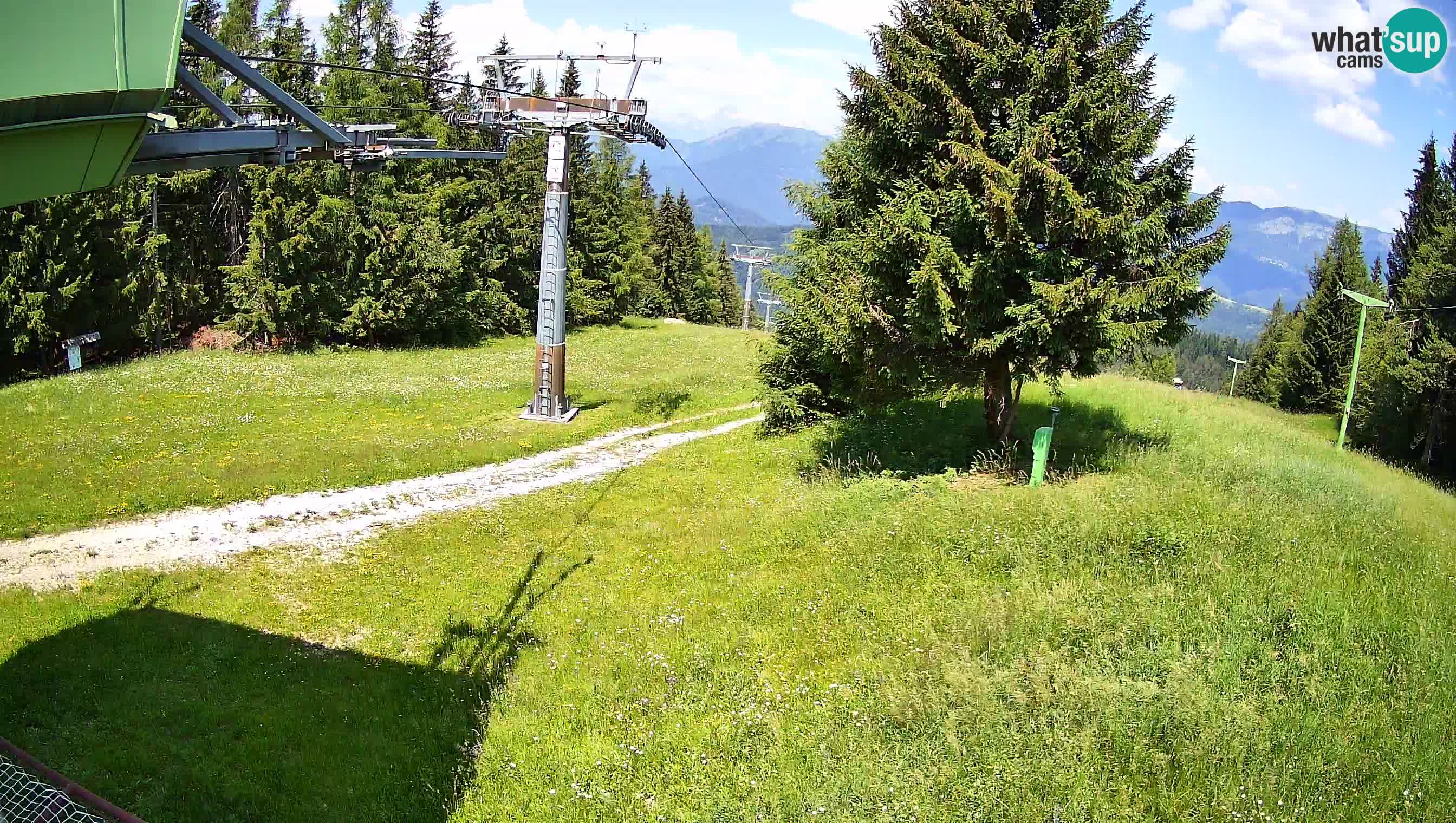 Smušišče Cerkno spletna kamera Lom zgornja proga