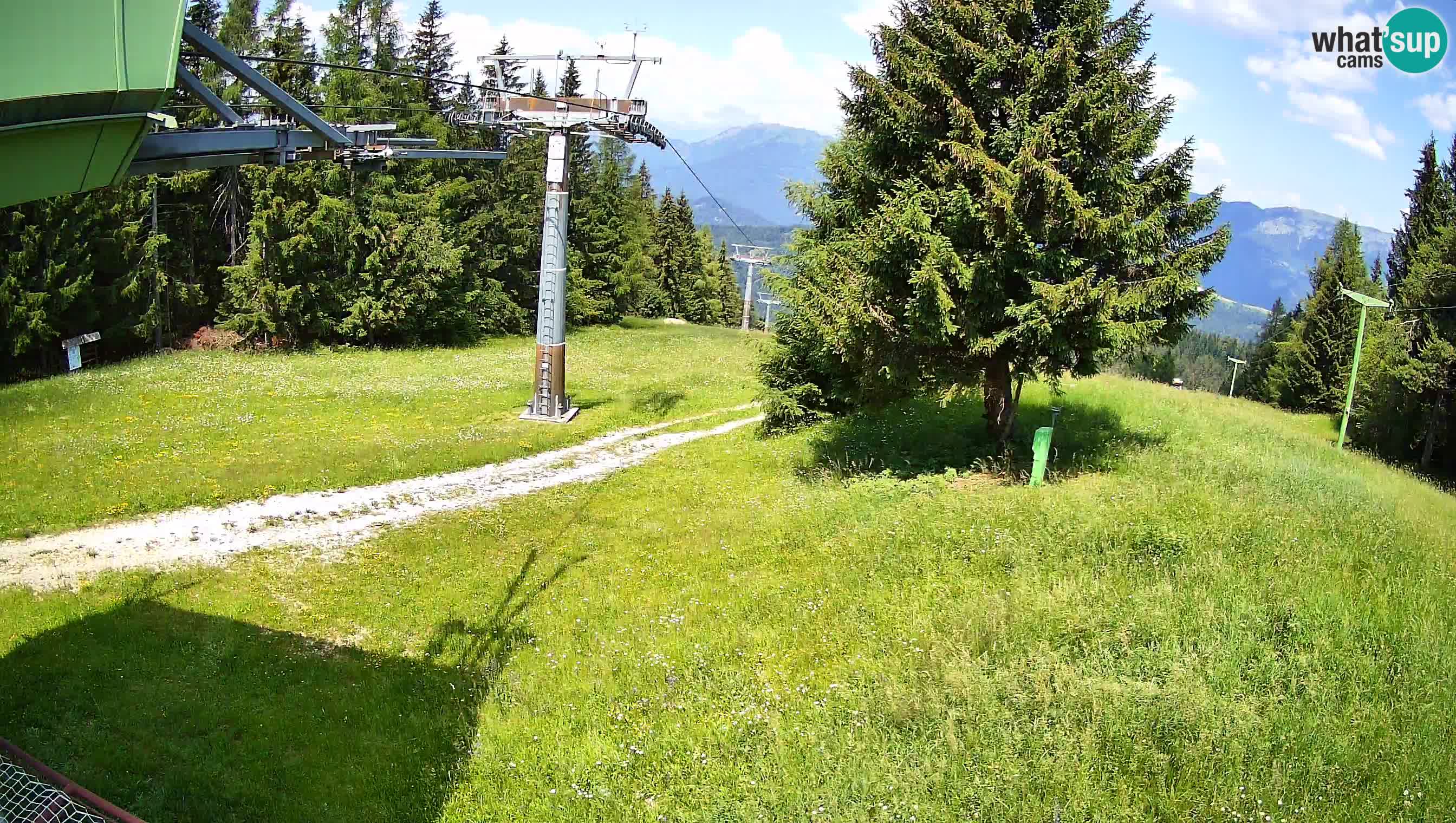 Smušišče Cerkno spletna kamera Lom zgornja proga