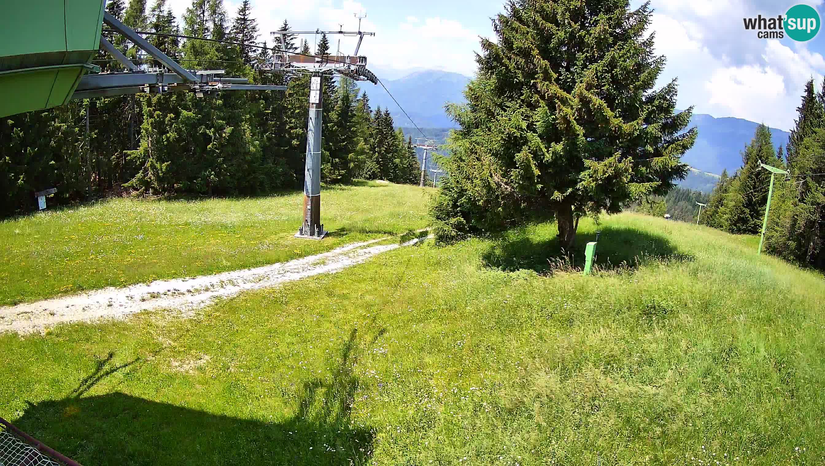 Smušišče Cerkno spletna kamera Lom zgornja proga