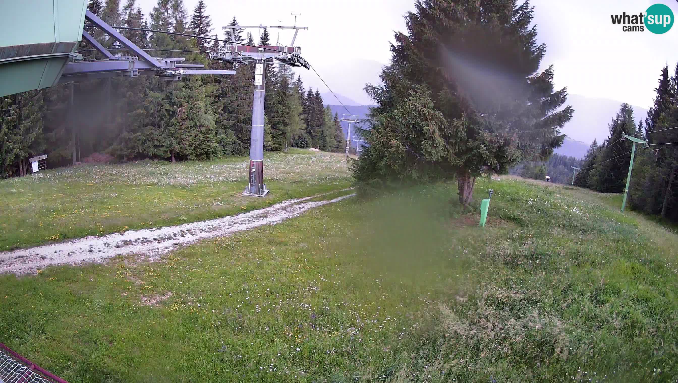 Smušišče Cerkno spletna kamera Lom zgornja proga
