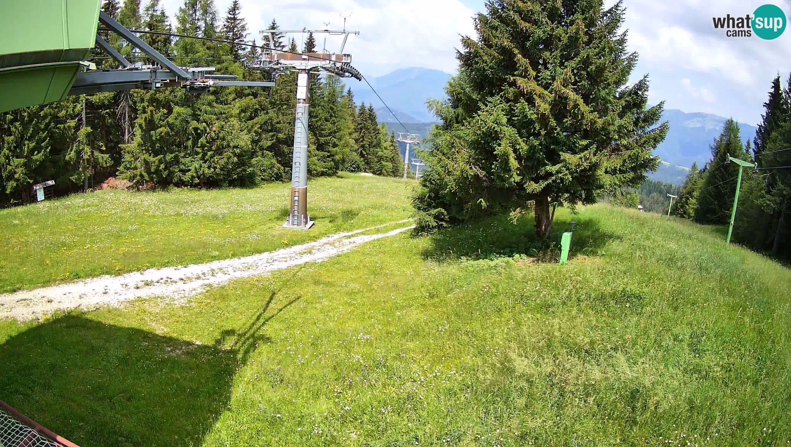Smušišče Cerkno spletna kamera Lom zgornja proga