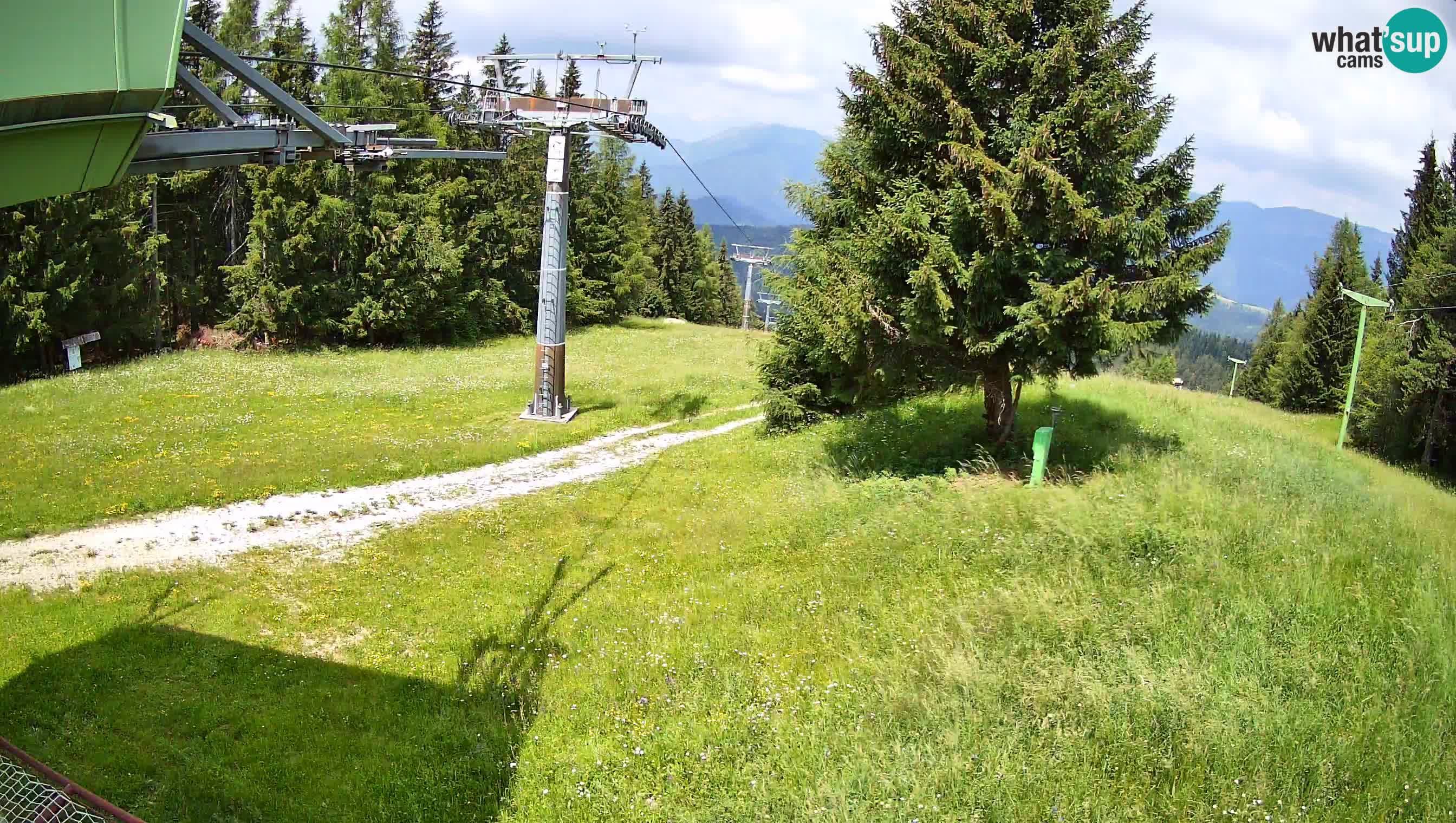 Smušišče Cerkno spletna kamera Lom zgornja proga