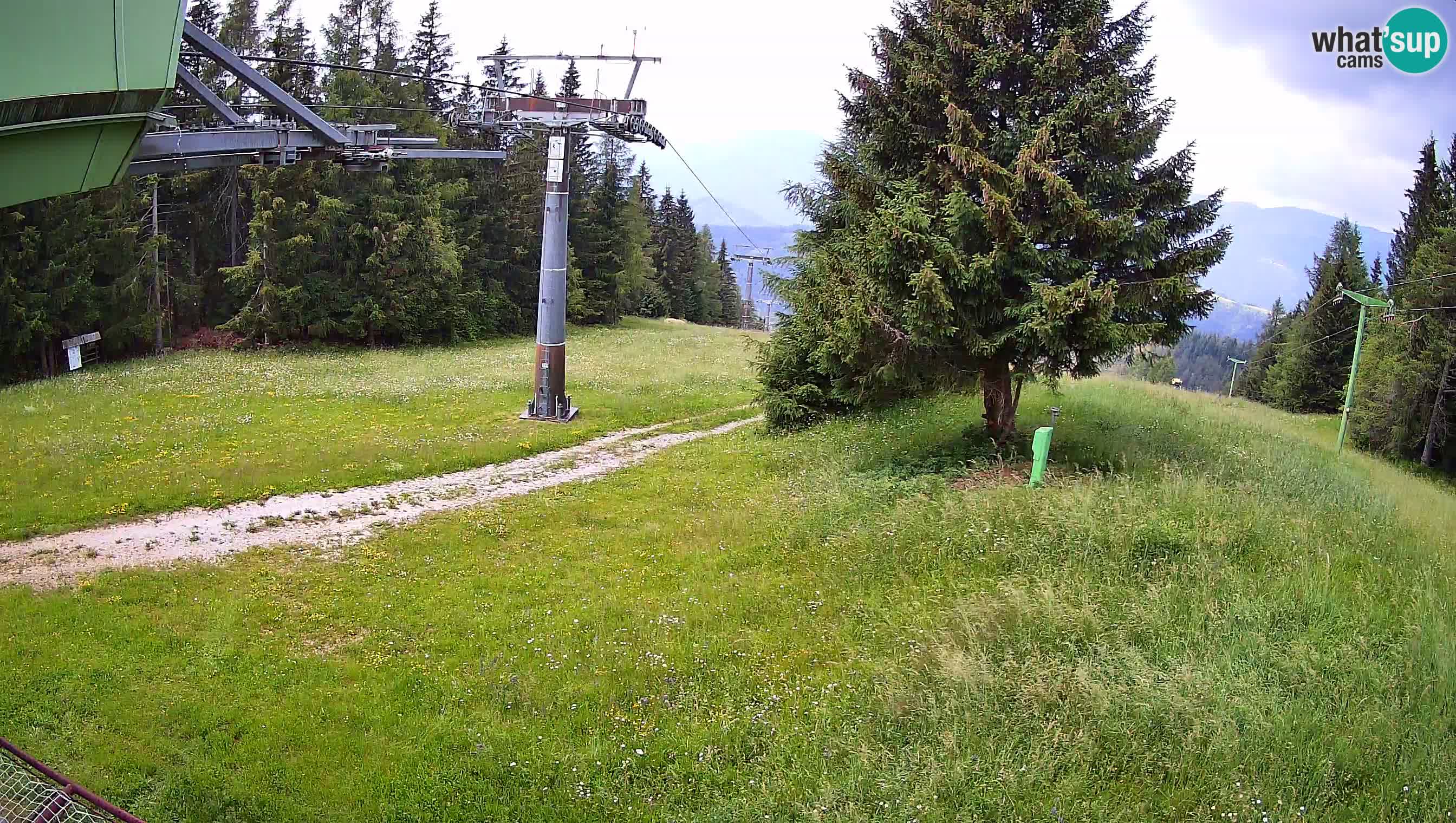 Smušišče Cerkno spletna kamera Lom zgornja proga