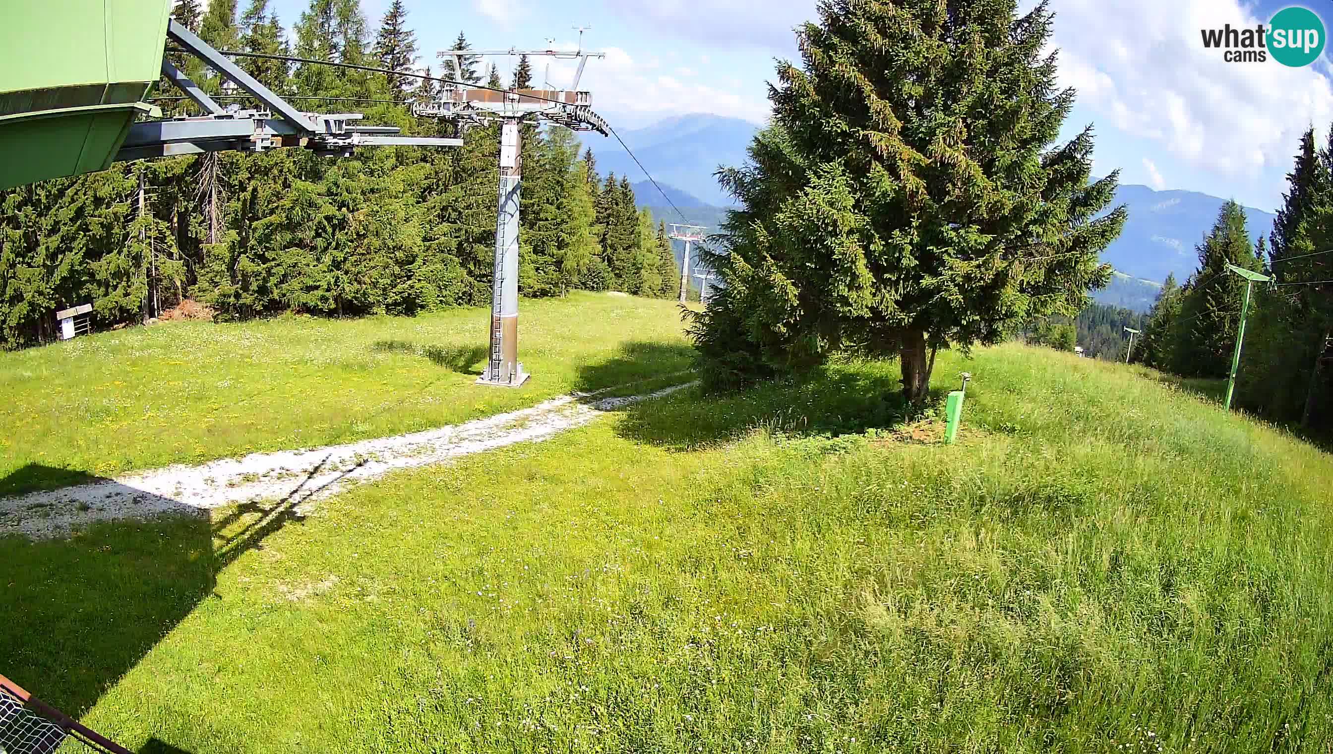 Smušišče Cerkno spletna kamera Lom zgornja proga