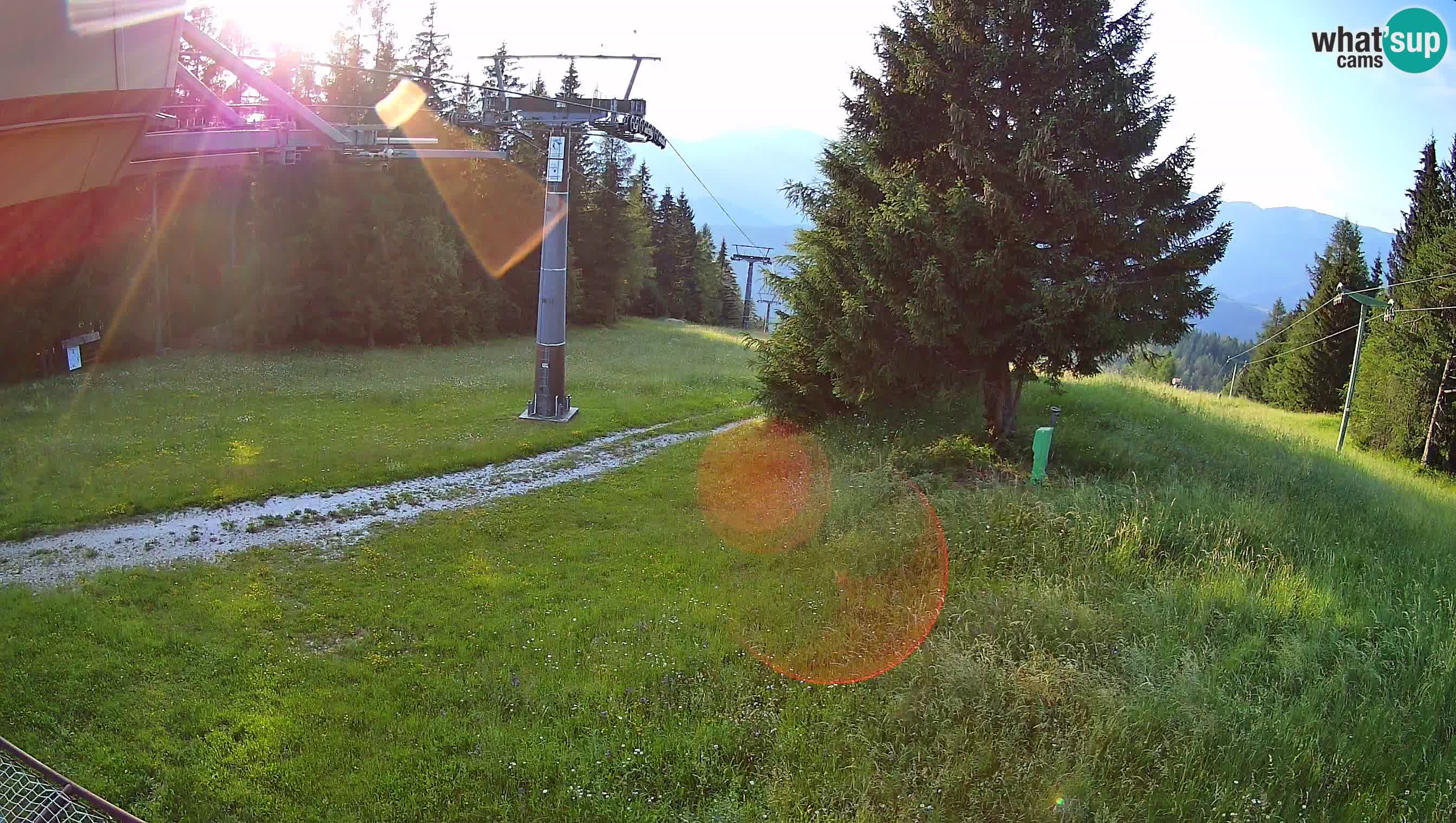 Smušišče Cerkno spletna kamera Lom zgornja proga