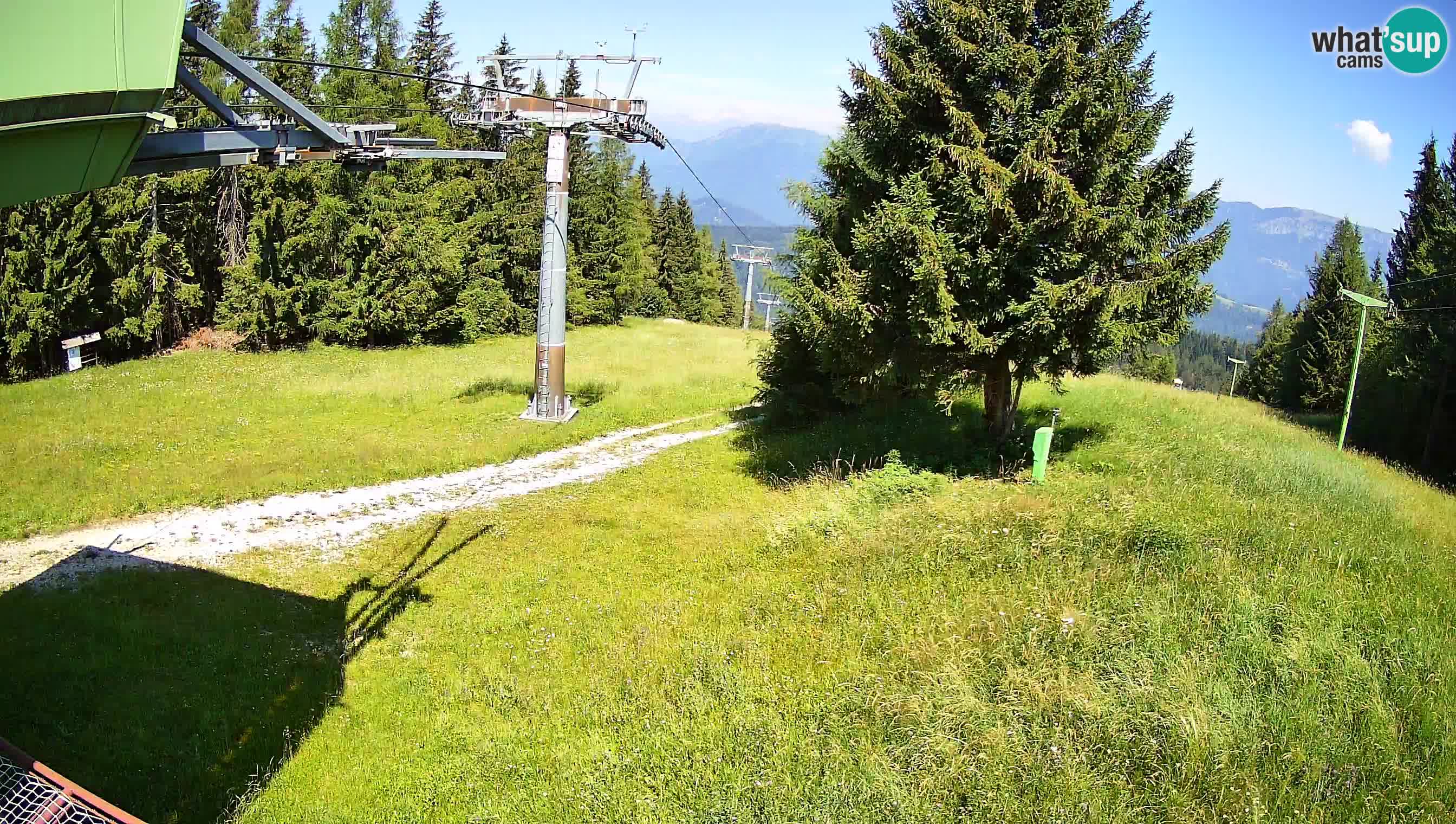 Smušišče Cerkno spletna kamera Lom zgornja proga