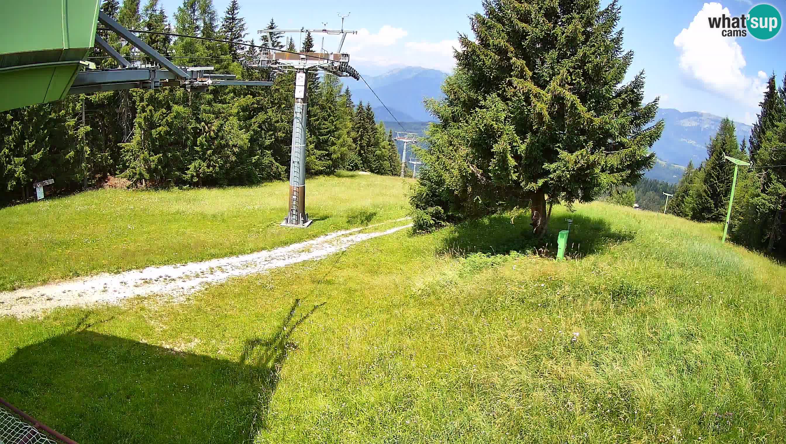 Smušišče Cerkno spletna kamera Lom zgornja proga
