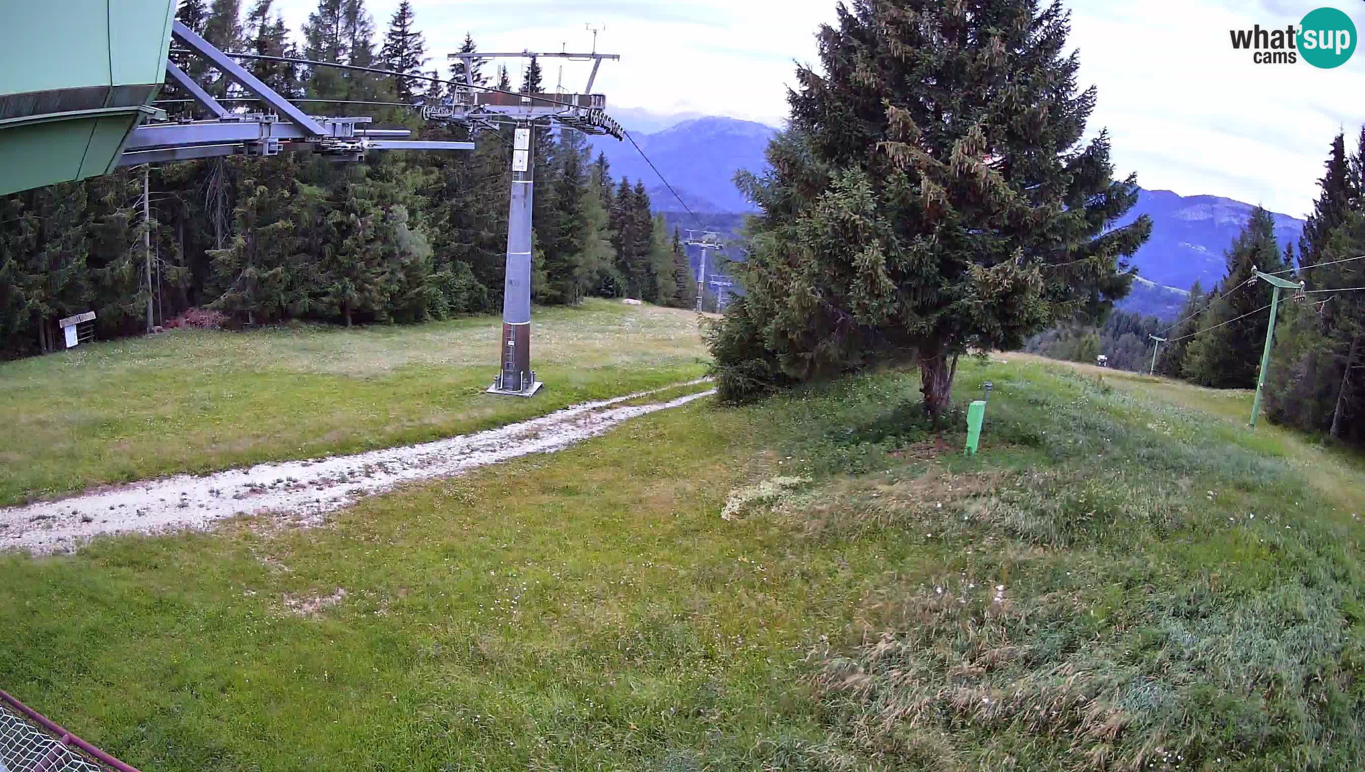 Smušišče Cerkno spletna kamera Lom zgornja proga