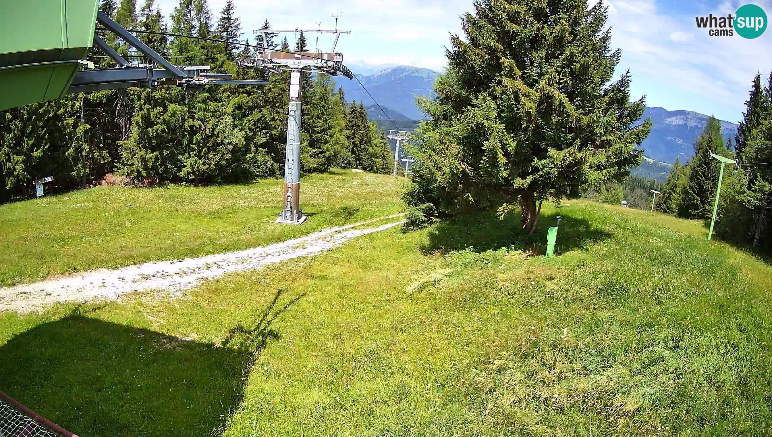 Smušišče Cerkno spletna kamera Lom zgornja proga
