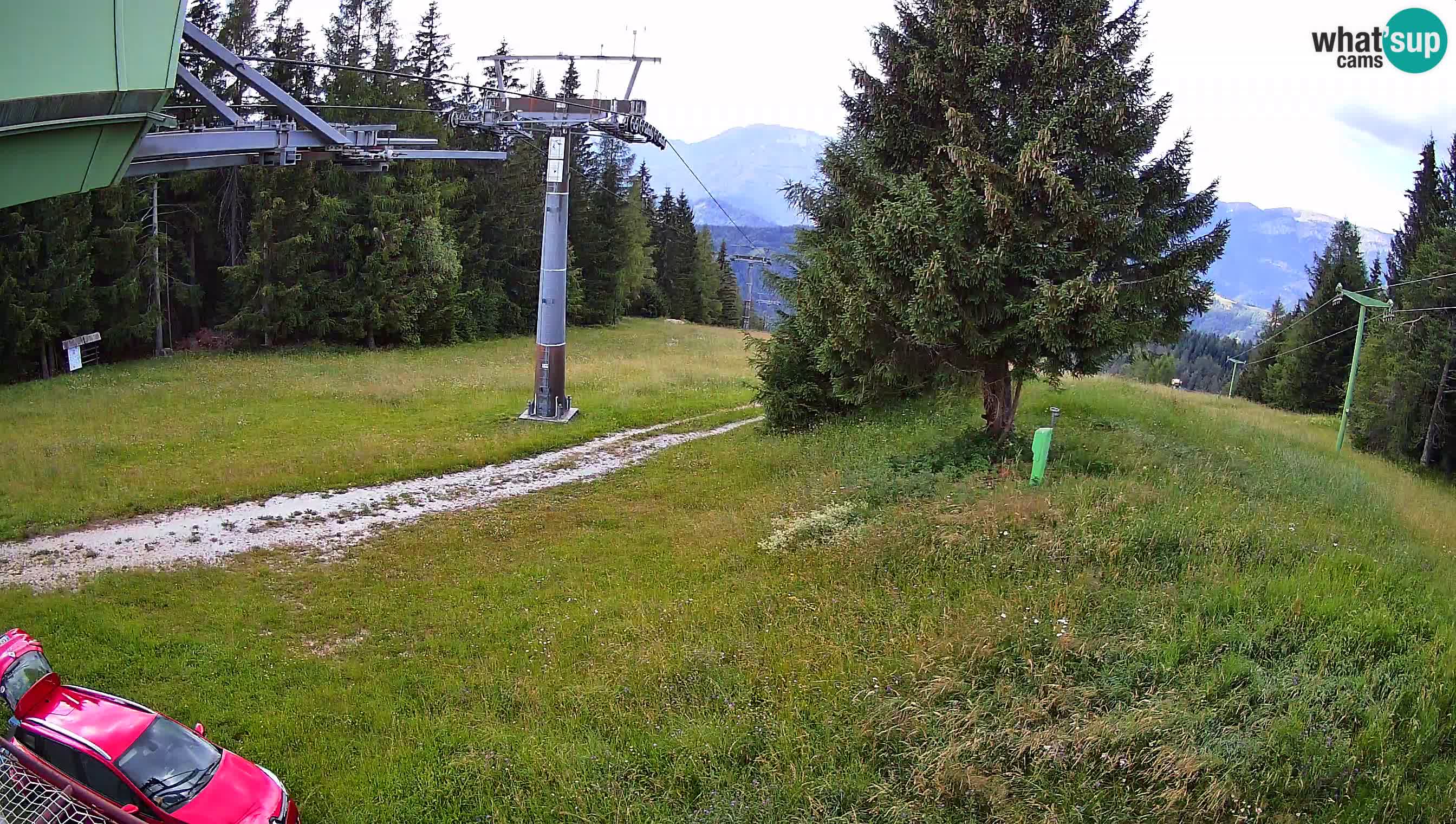 Smušišče Cerkno spletna kamera Lom zgornja proga