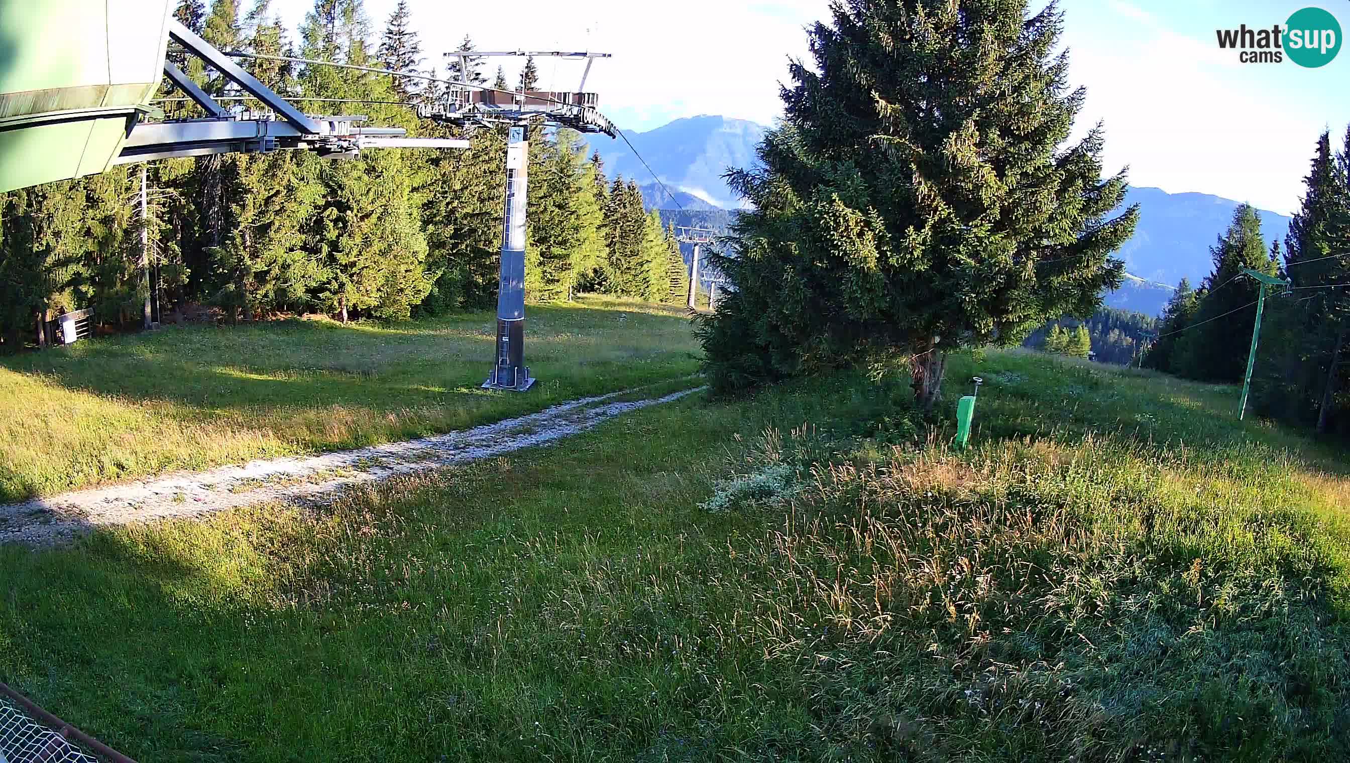Smušišče Cerkno spletna kamera Lom zgornja proga