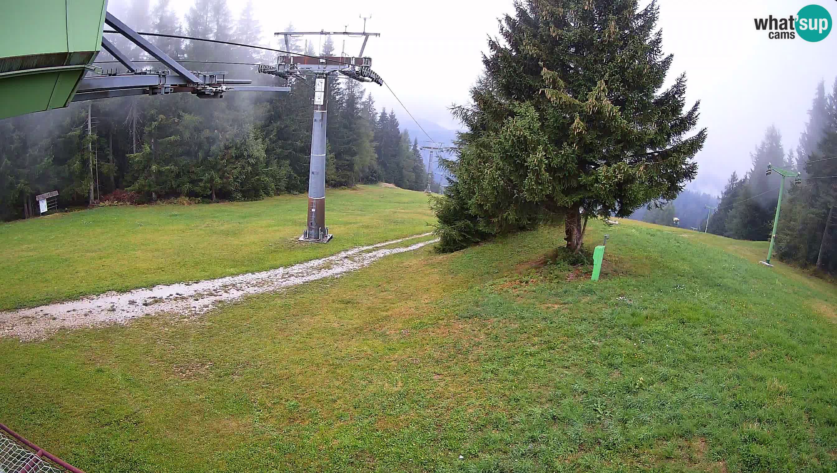 Smušišče Cerkno spletna kamera Lom zgornja proga