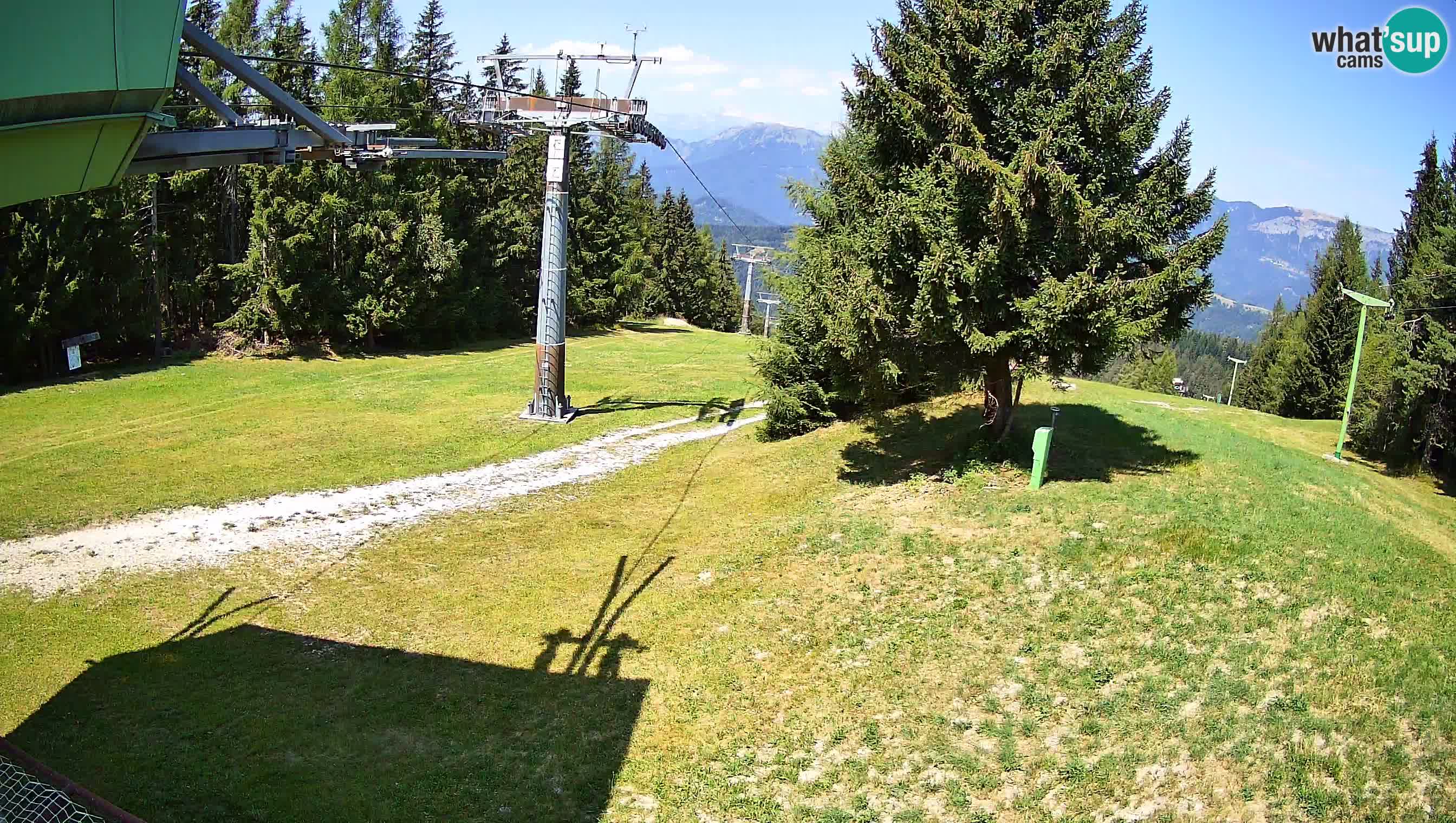 Smušišče Cerkno spletna kamera Lom zgornja proga