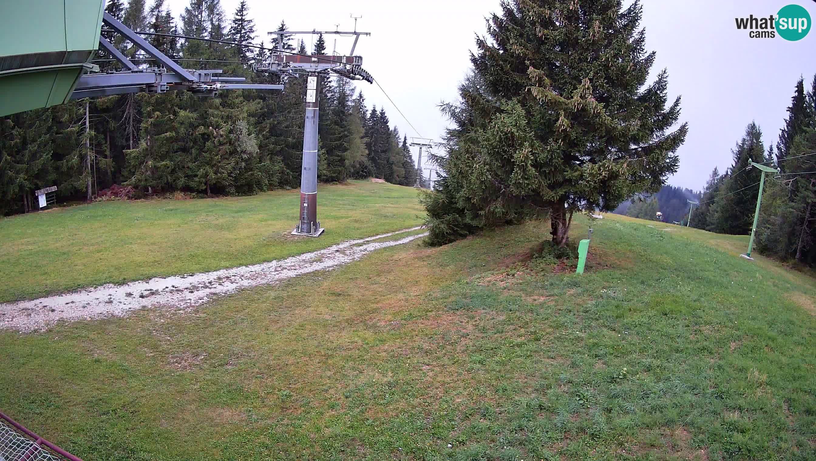 Smušišče Cerkno spletna kamera Lom zgornja proga