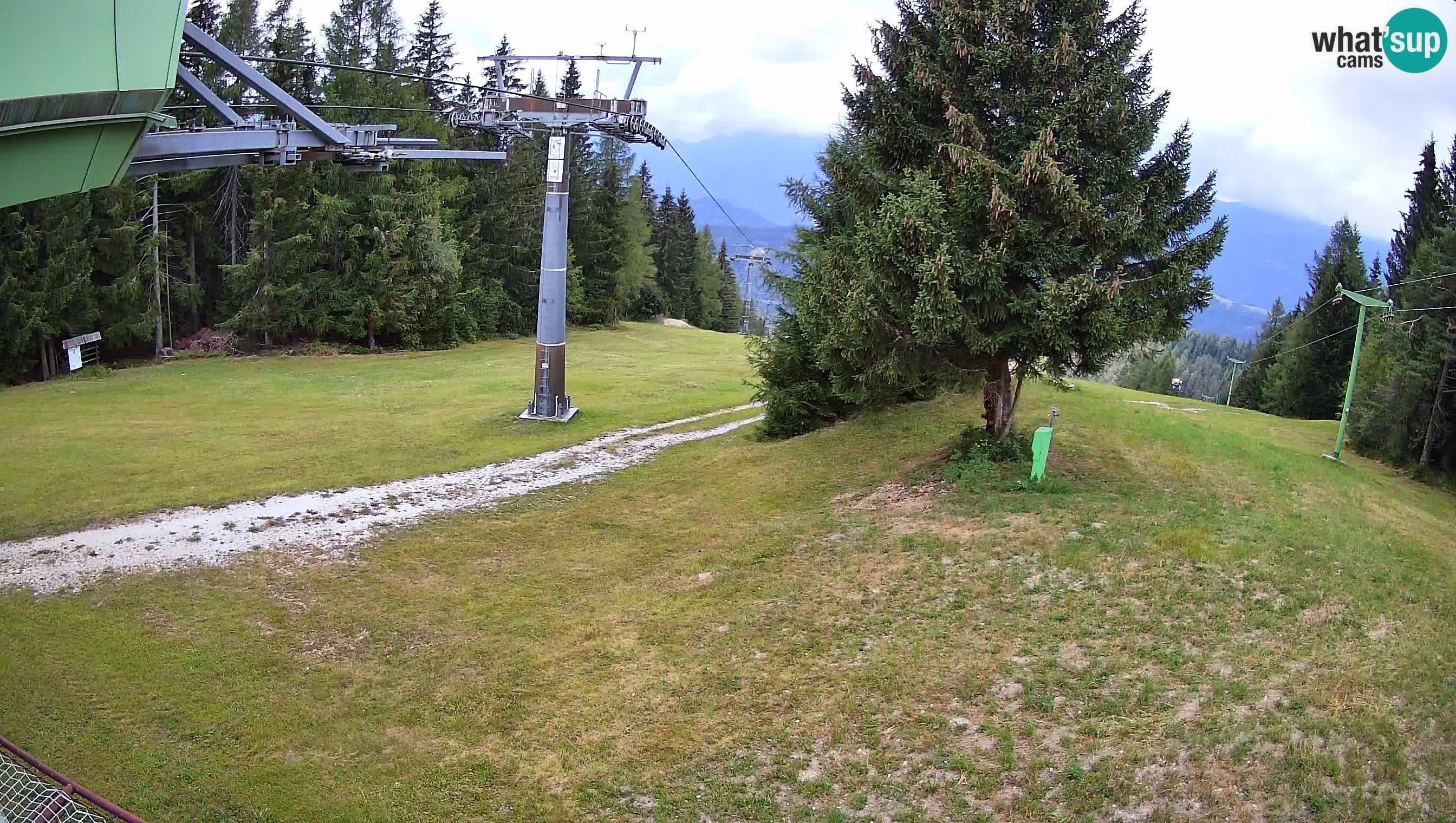 Smušišče Cerkno spletna kamera Lom zgornja proga