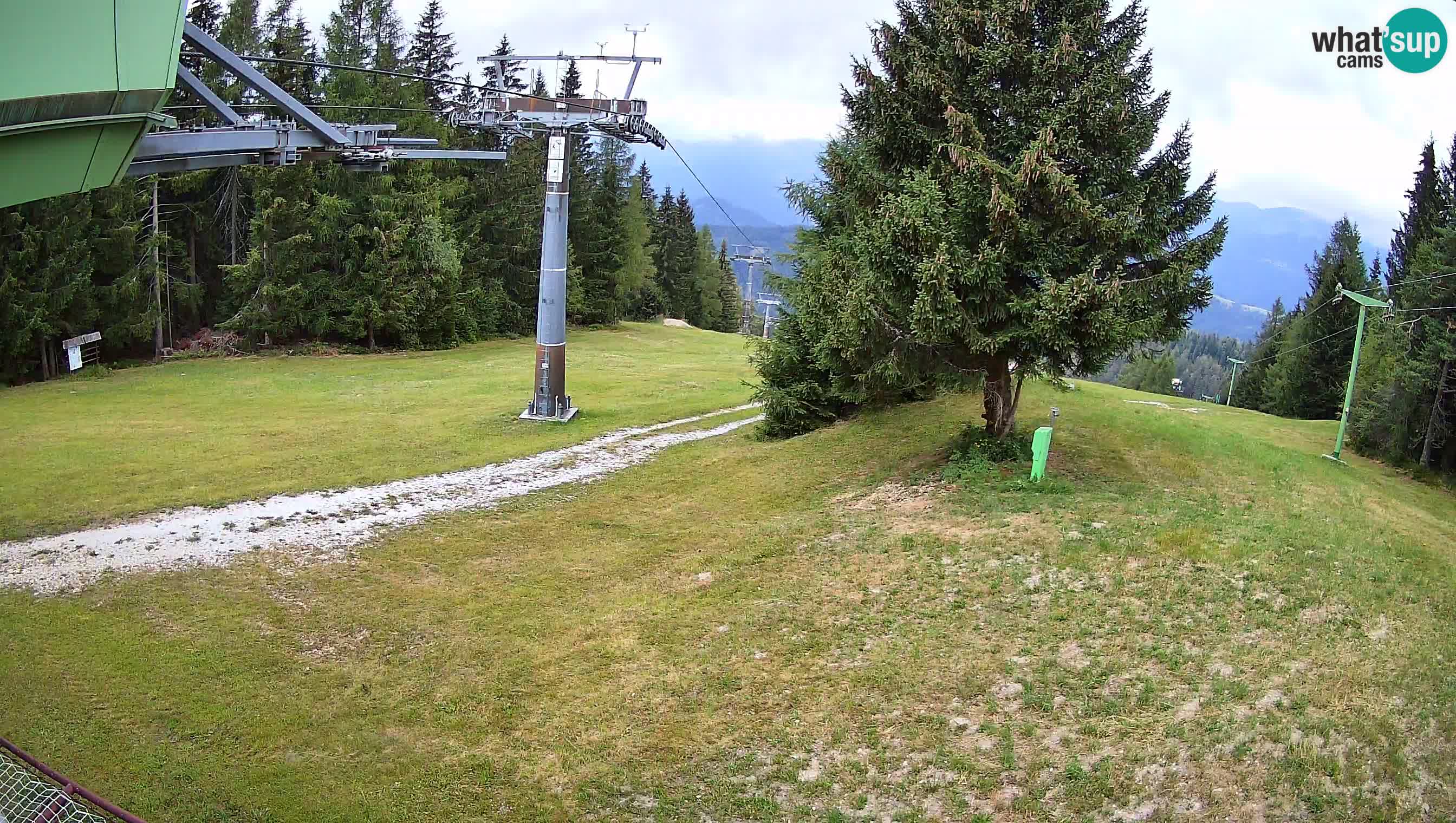 Smušišče Cerkno spletna kamera Lom zgornja proga