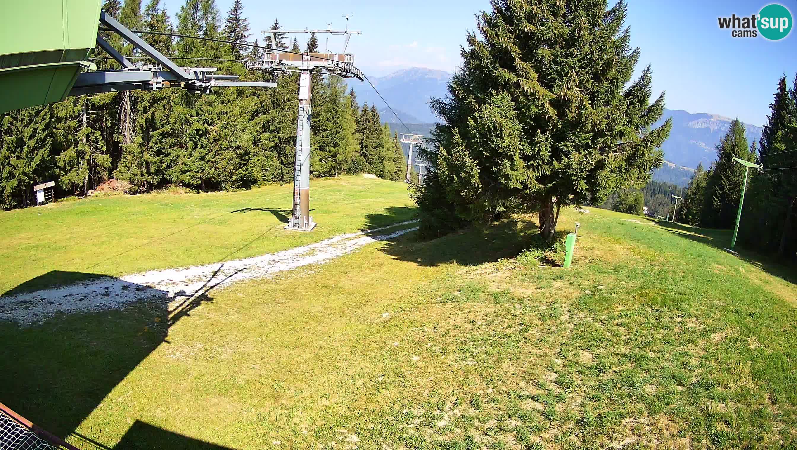 Smušišče Cerkno spletna kamera Lom zgornja proga