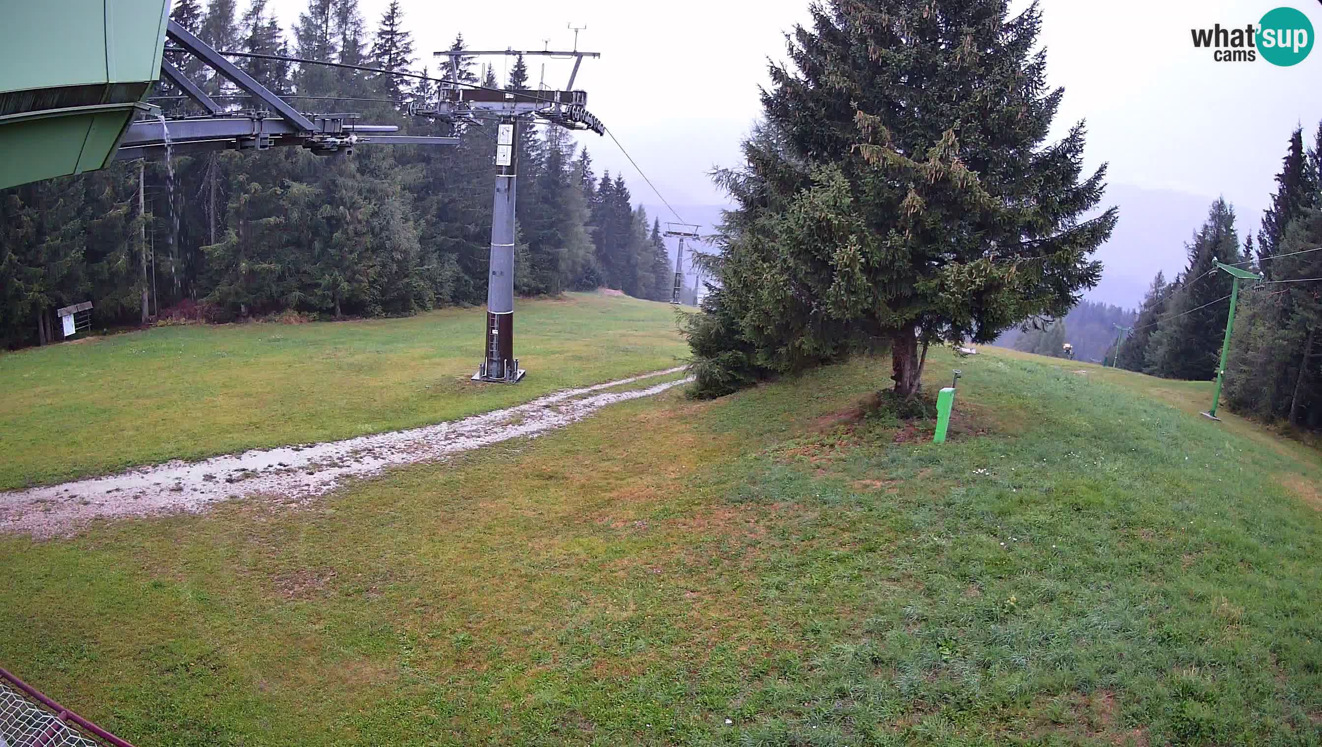 Smušišče Cerkno spletna kamera Lom zgornja proga