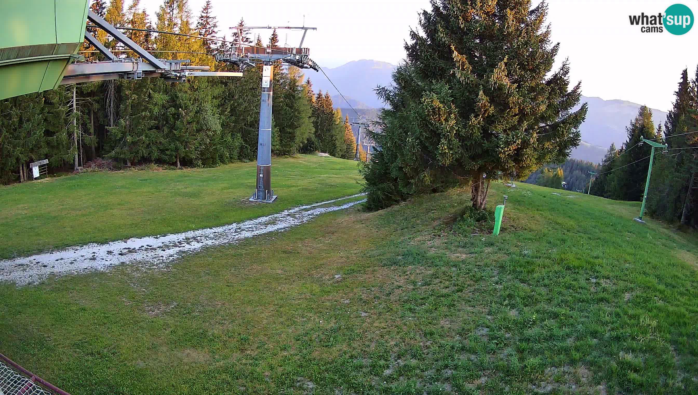 Smušišče Cerkno spletna kamera Lom zgornja proga