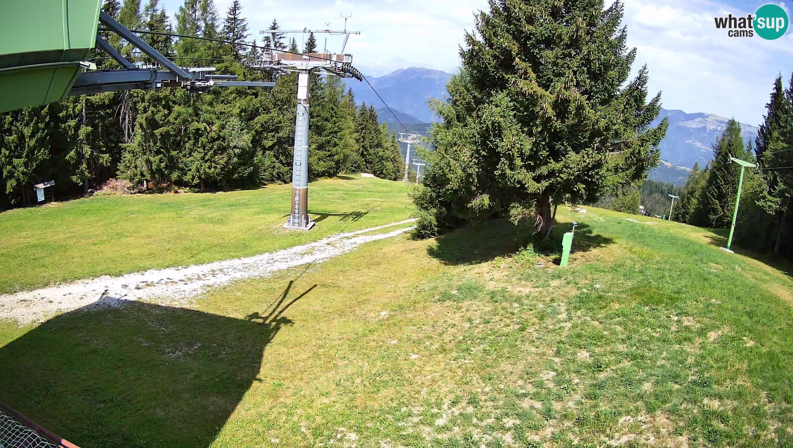 Smušišče Cerkno spletna kamera Lom zgornja proga