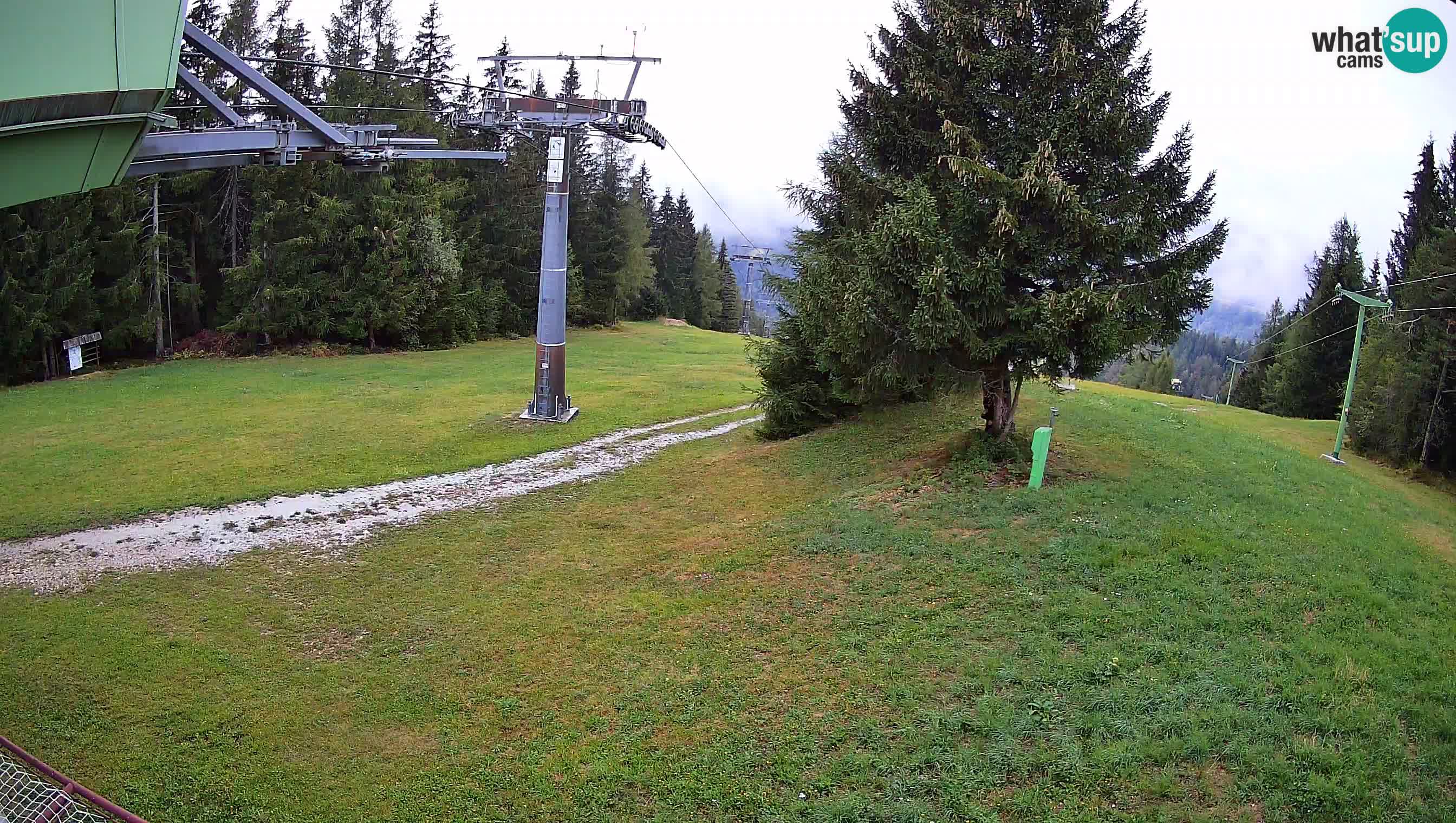 Smušišče Cerkno spletna kamera Lom zgornja proga