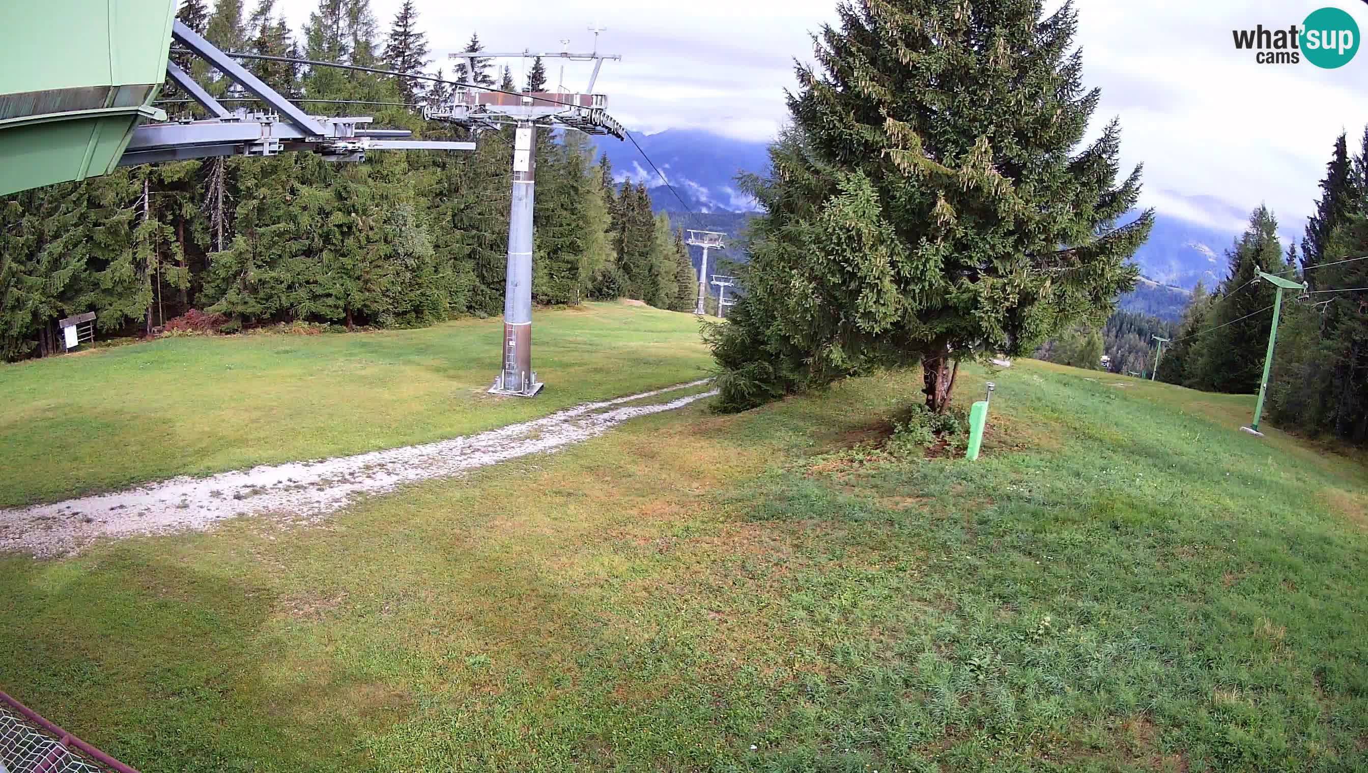 Smušišče Cerkno spletna kamera Lom zgornja proga