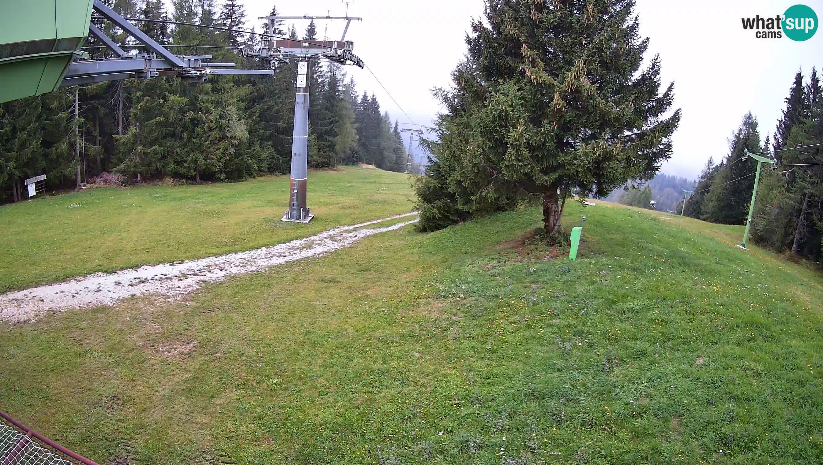 Smušišče Cerkno spletna kamera Lom zgornja proga
