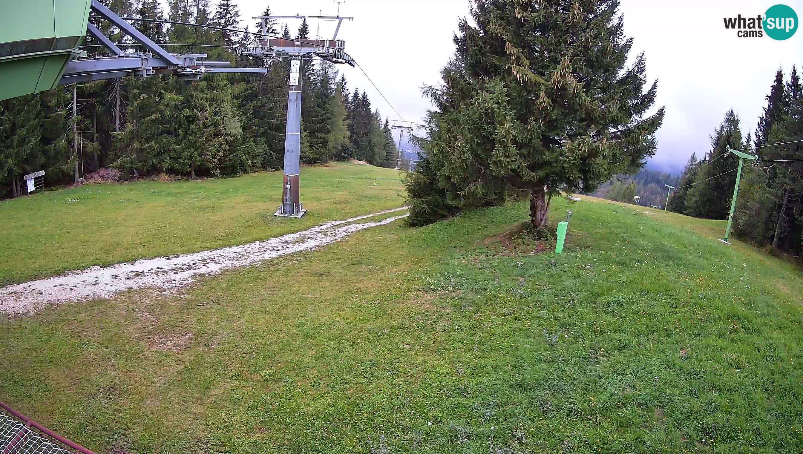 Smušišče Cerkno spletna kamera Lom zgornja proga