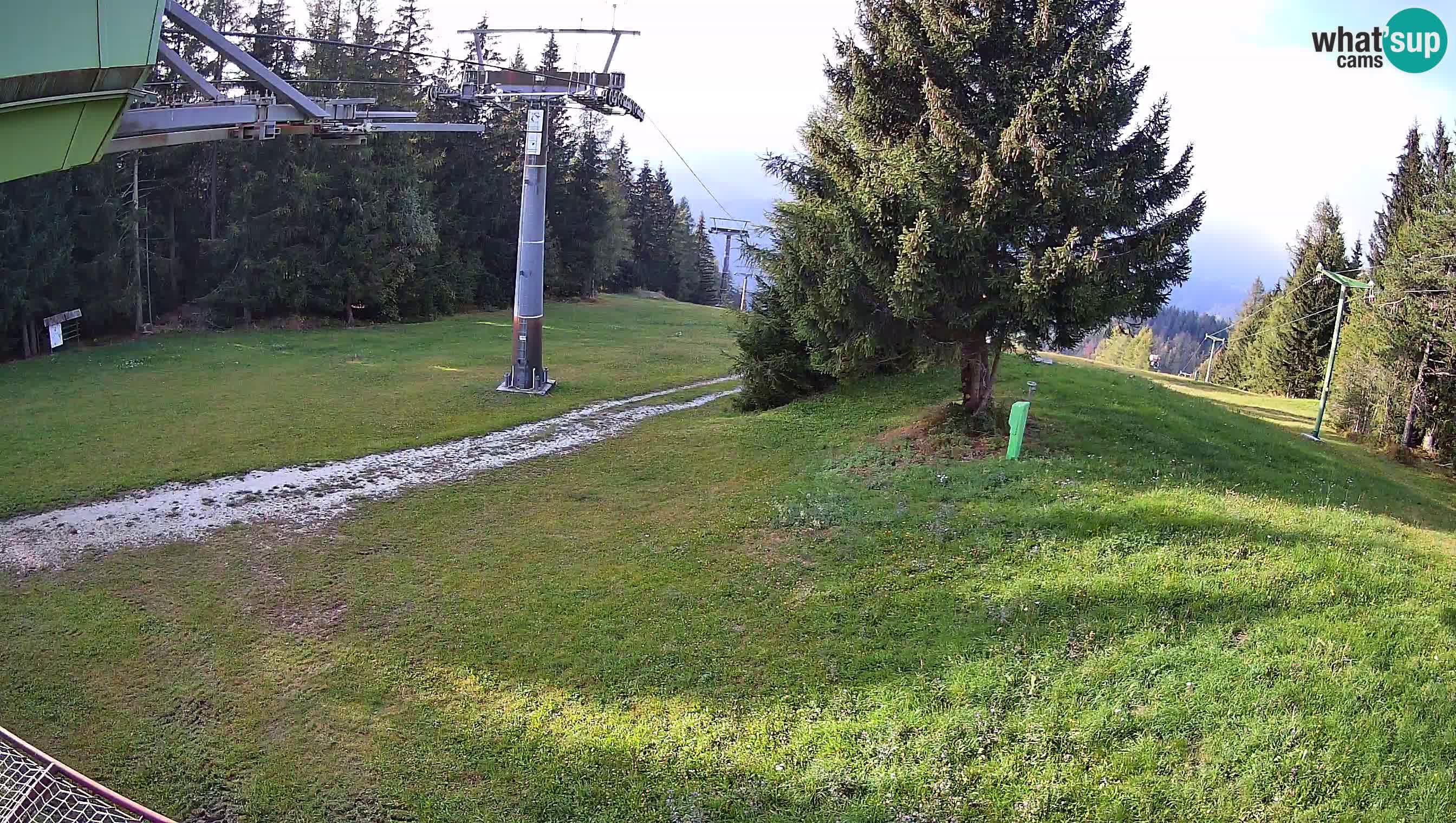Smušišče Cerkno spletna kamera Lom zgornja proga