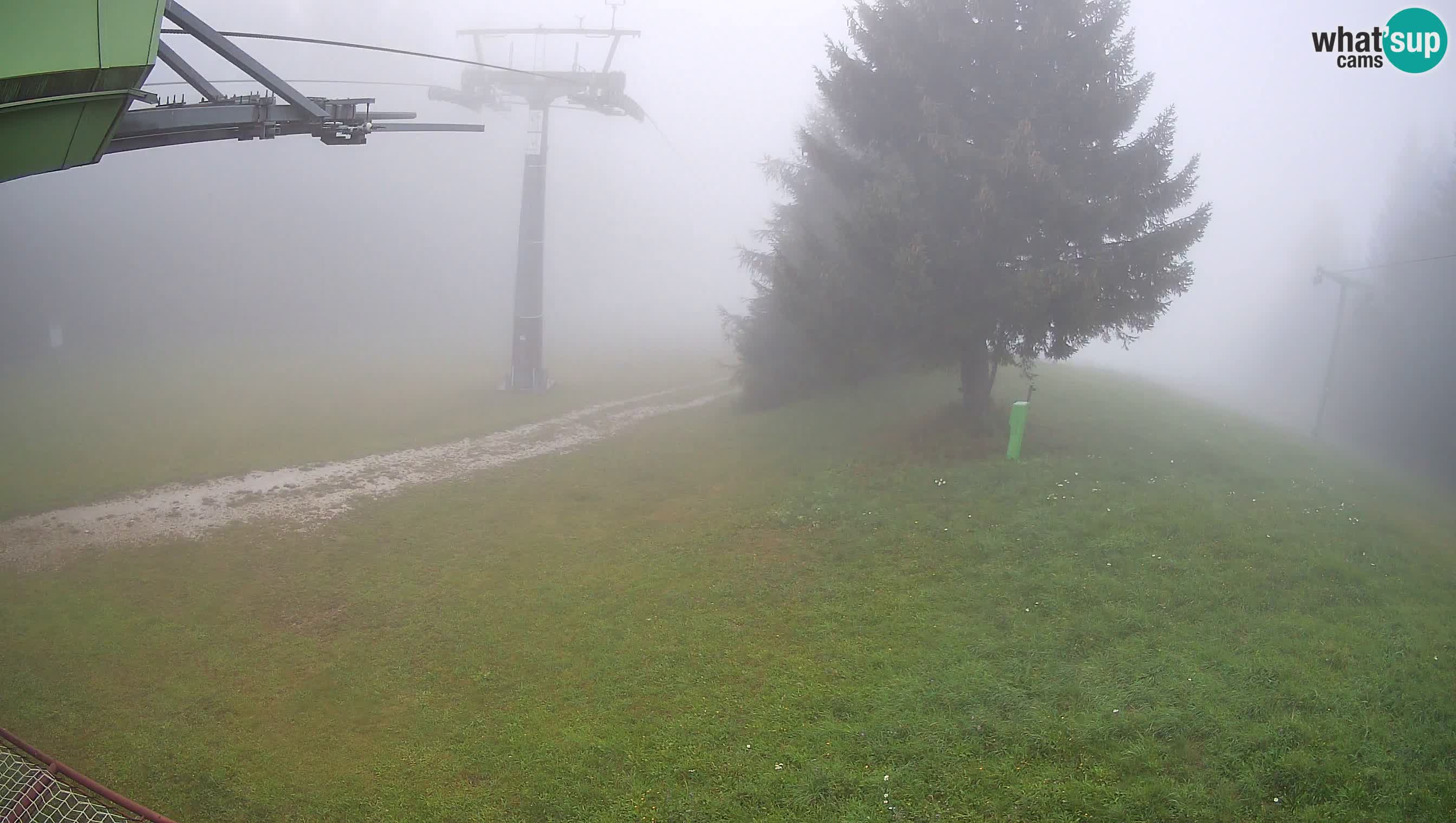 Smušišče Cerkno spletna kamera Lom zgornja proga