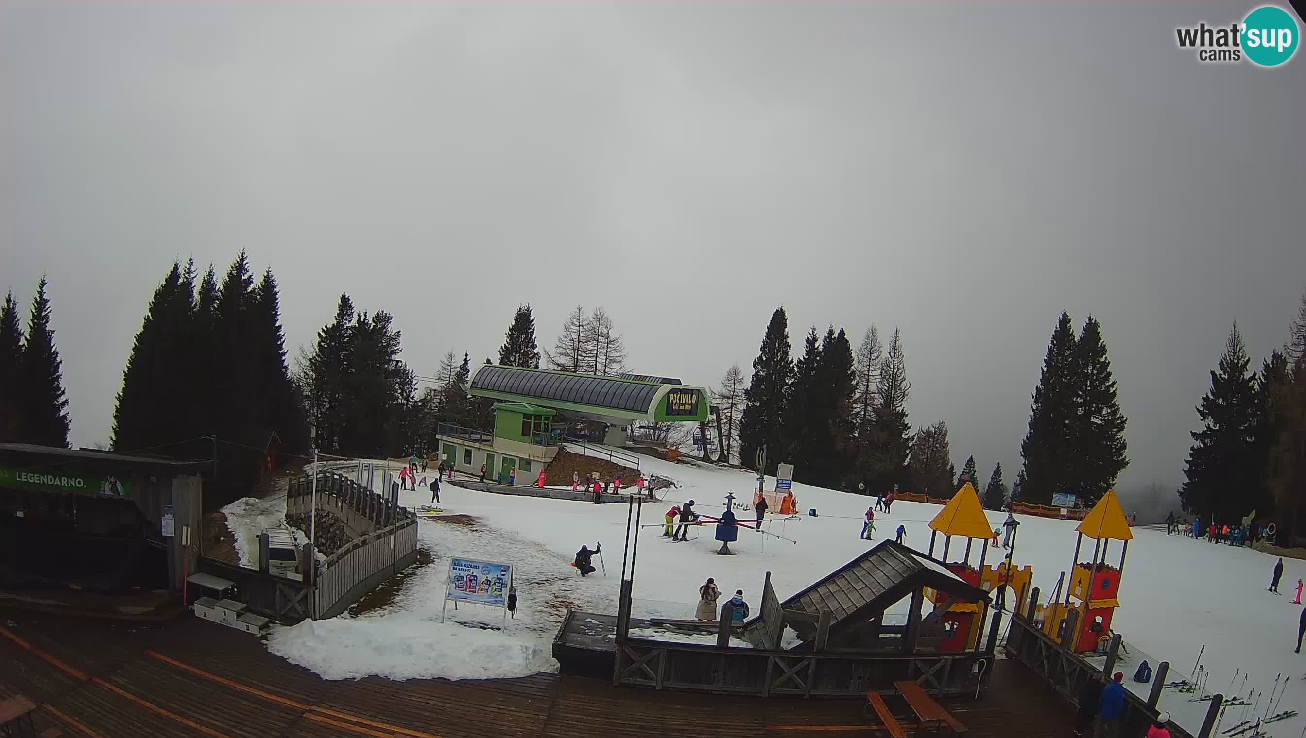 Webcam de la station de ski des Alpes slovènes à Cerkno Počivalo