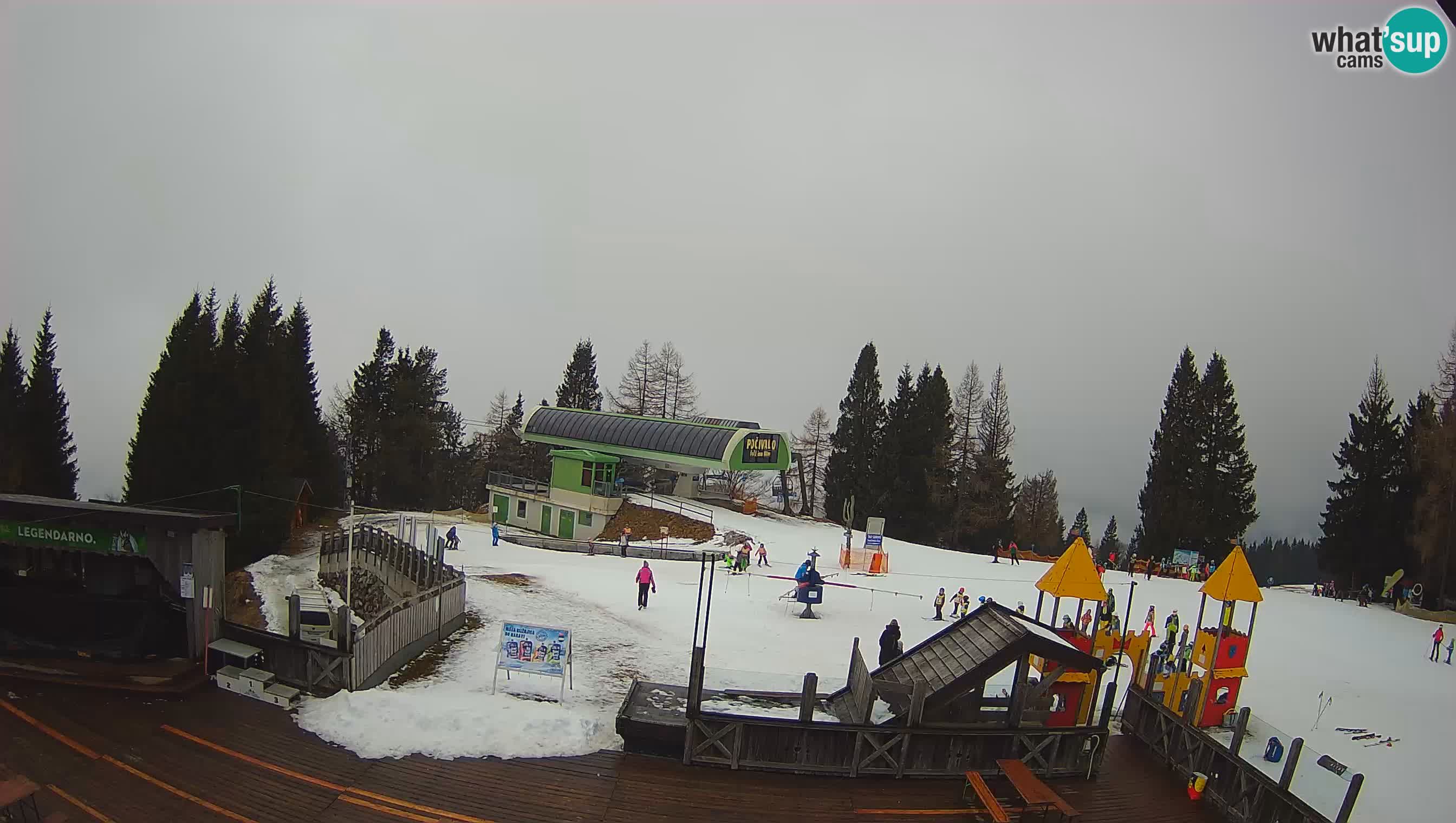 Webcam de la station de ski des Alpes slovènes à Cerkno Počivalo