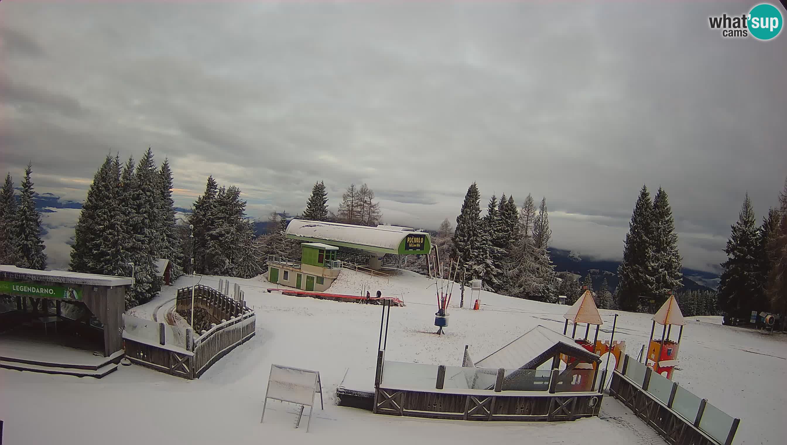 Webcam Počivalo – Alpska Perla | Vista live dalla stazione sciistica di Cerkno