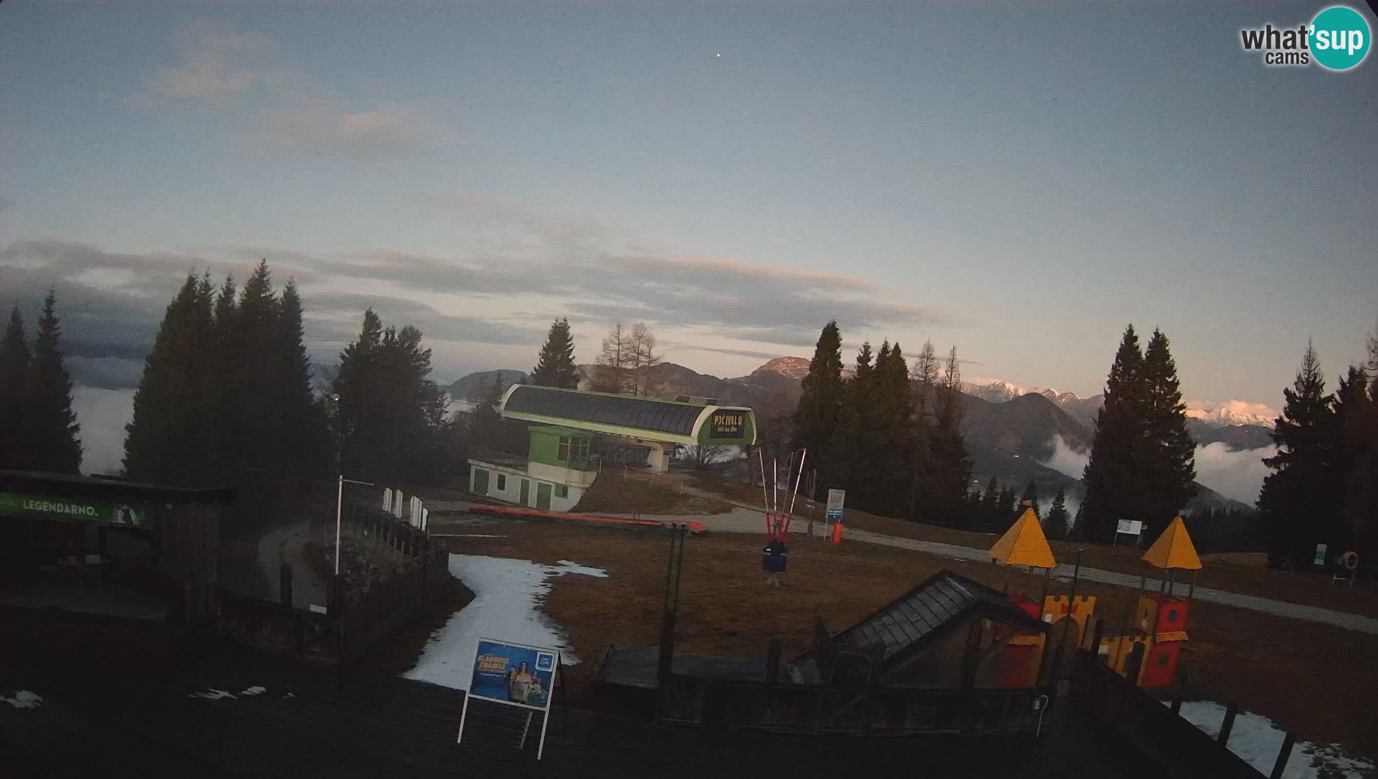 Webcam Počivalo – Alpska Perla | Vista live dalla stazione sciistica di Cerkno