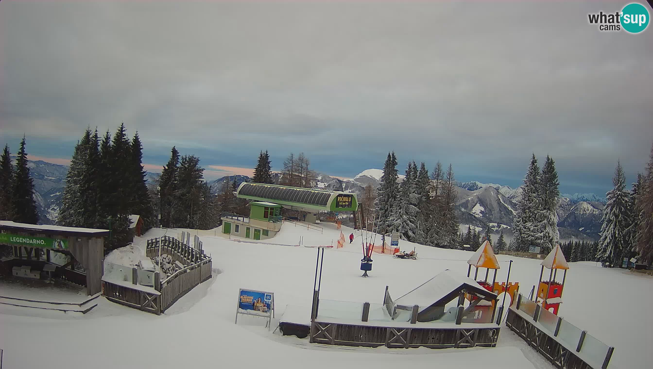 Webcam Počivalo – Alpska Perla | Vista live dalla stazione sciistica di Cerkno