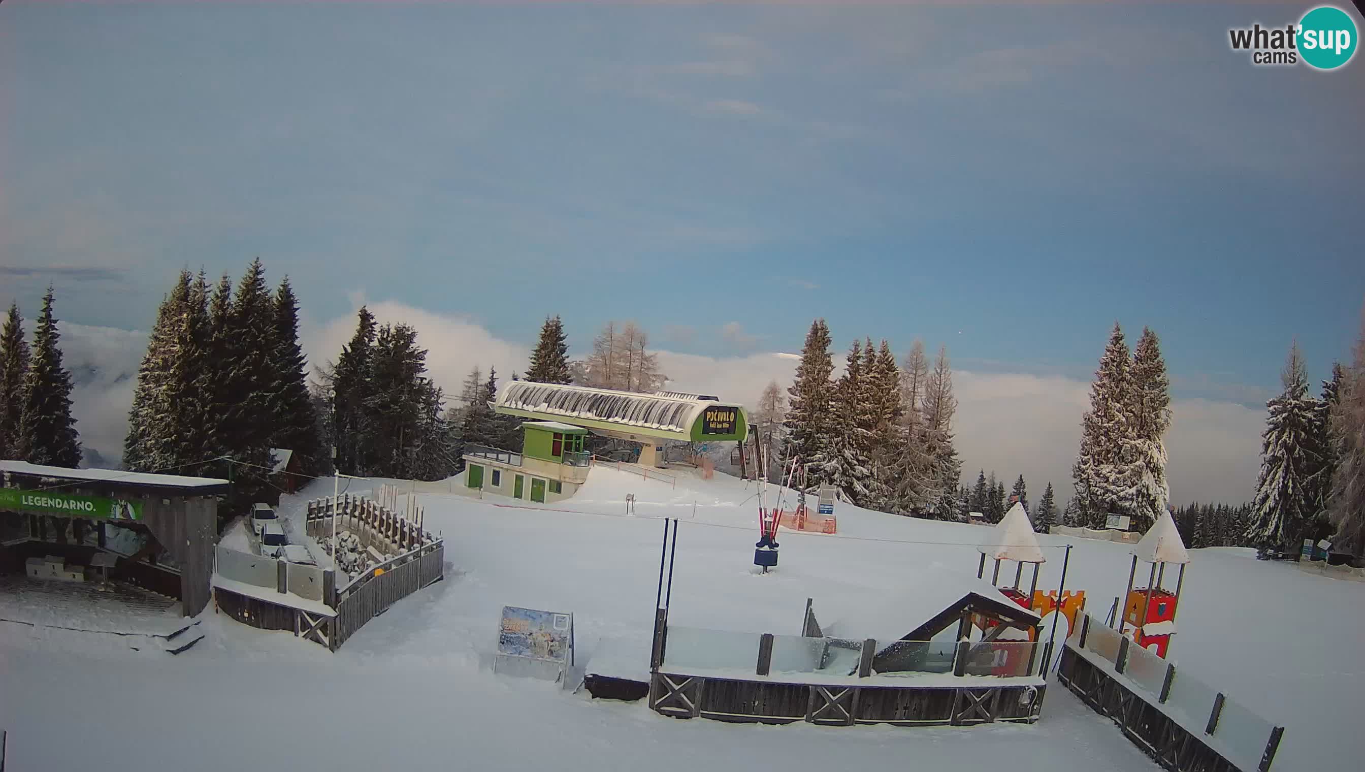 Webcam de la station de ski des Alpes slovènes à Cerkno Počivalo