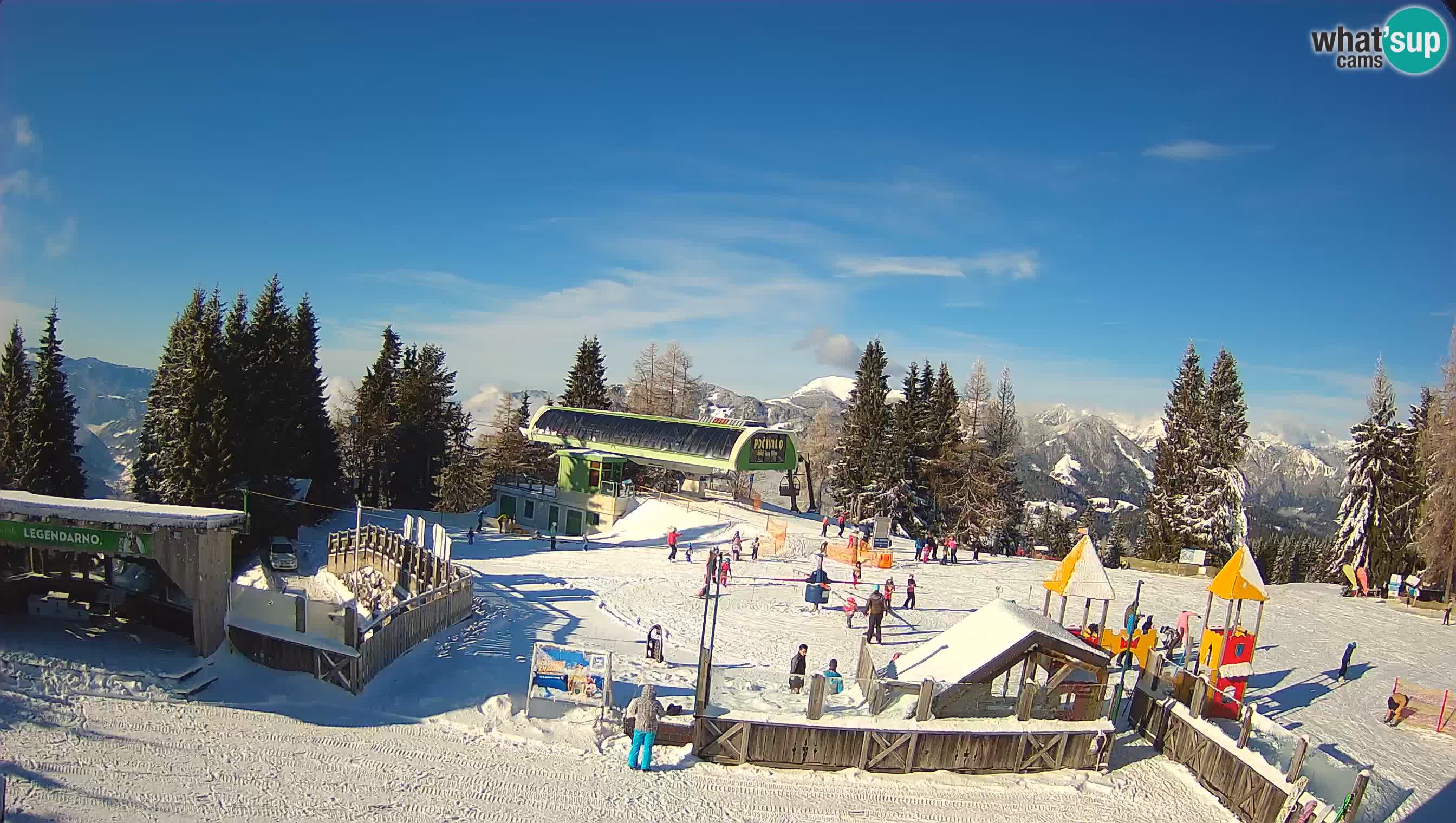 Spletna kamera Počivalo – Alpska Perla | Pogled v živo iz smučišča Cerkno