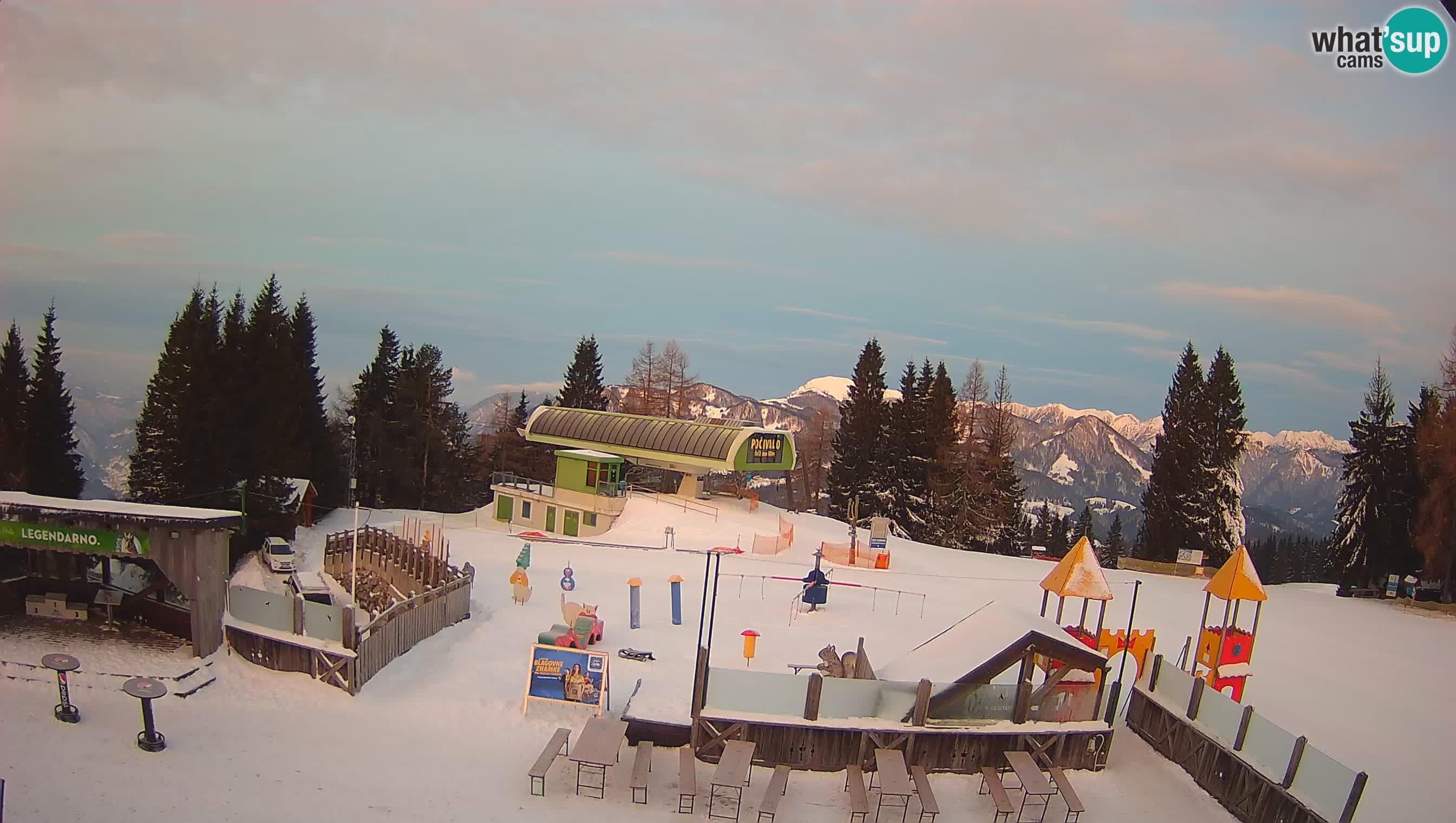 Webcam Počivalo – Alpska Perla | Vista live dalla stazione sciistica di Cerkno