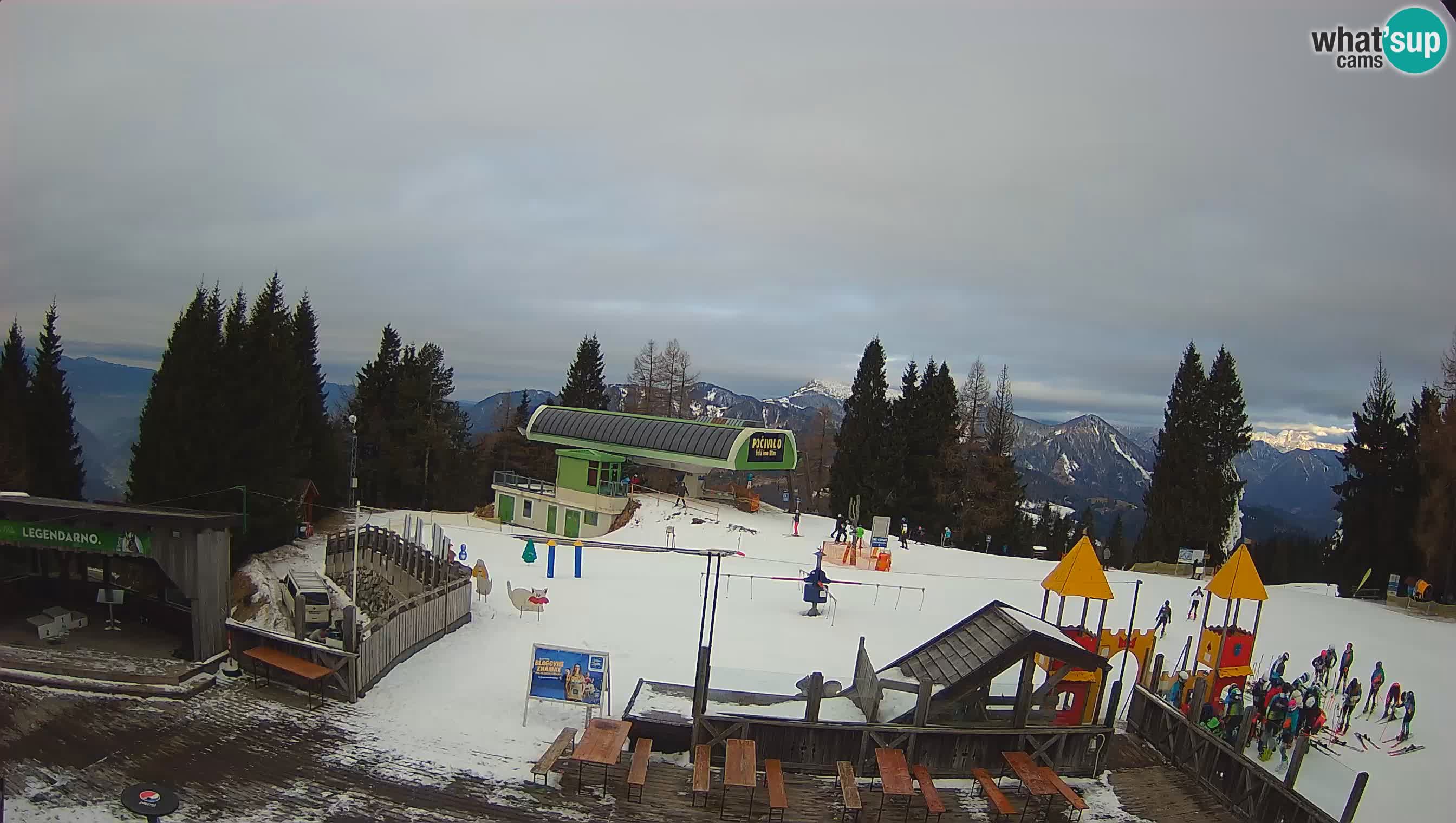 Webcam Počivalo – Alpska Perla | Vista live dalla stazione sciistica di Cerkno